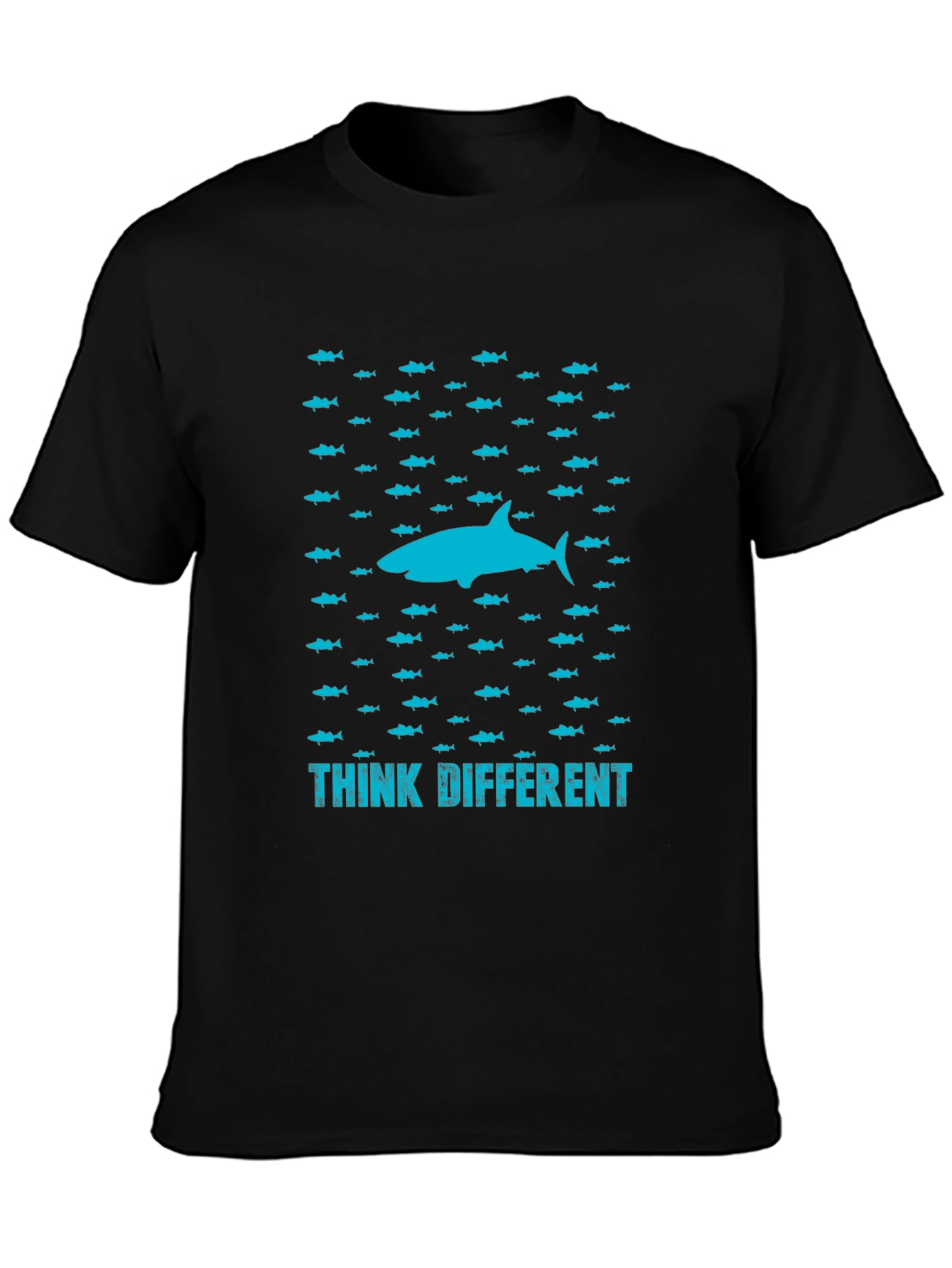 Think Different Shark Graphic T-Shirt