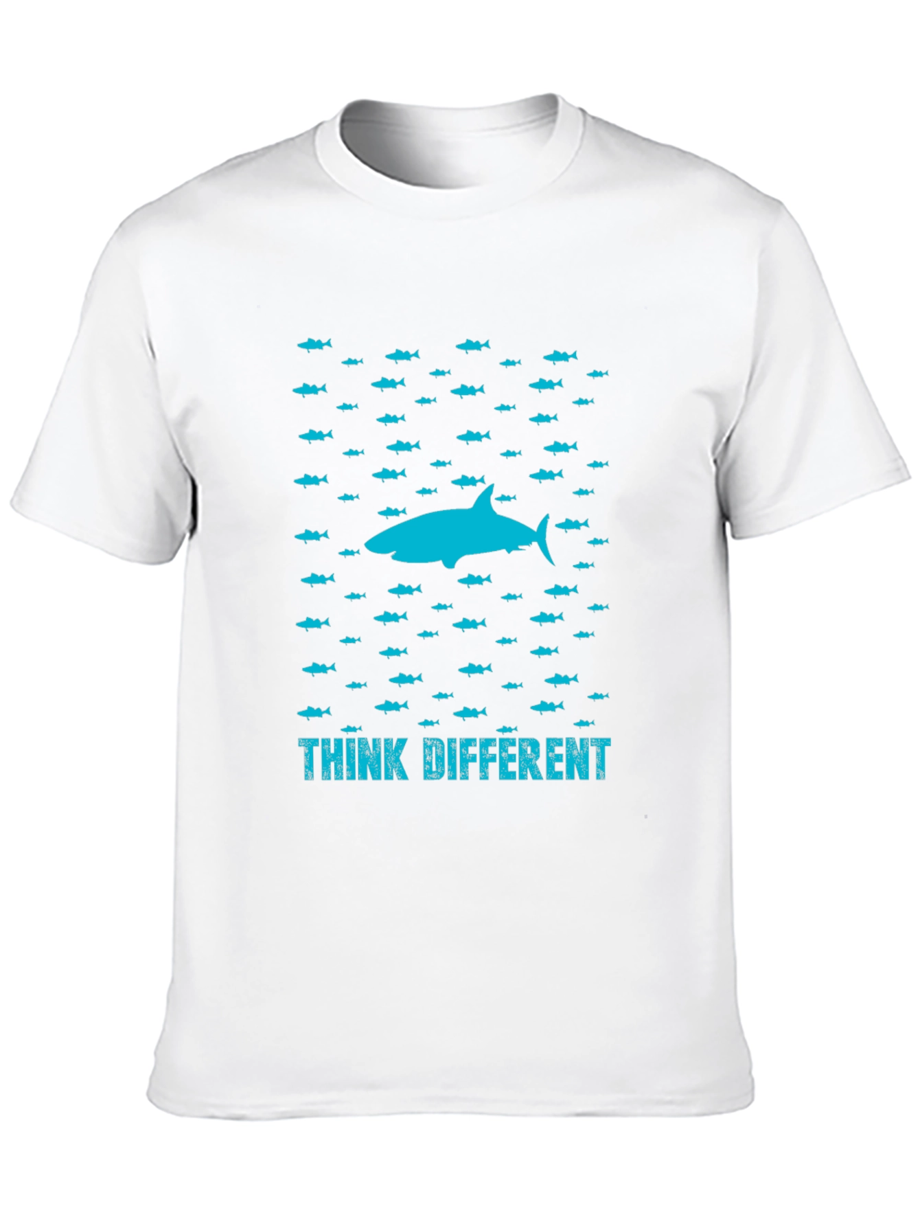 Think Different Shark Graphic T-Shirt