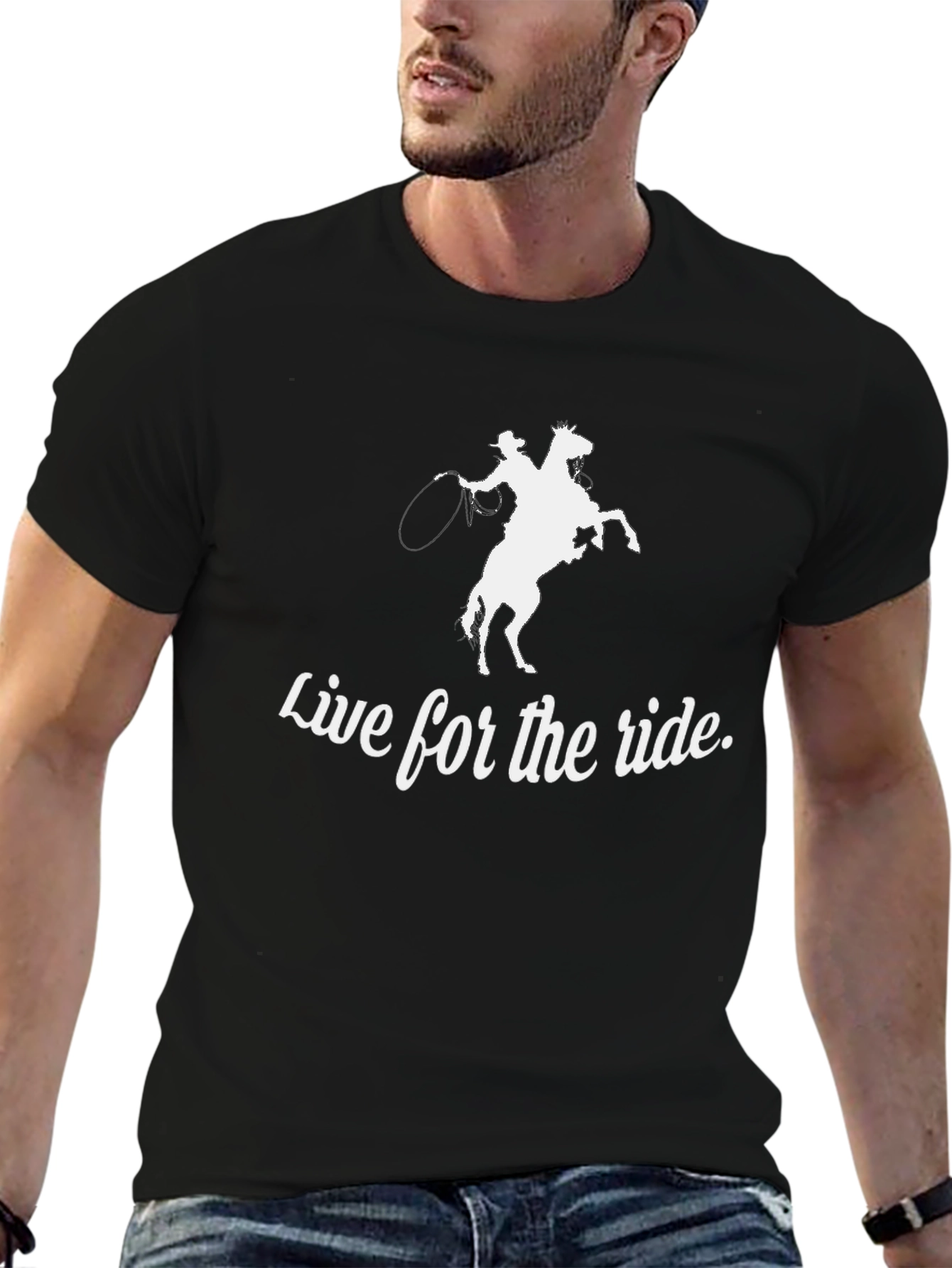 Live for the Ride Black Graphic Tee