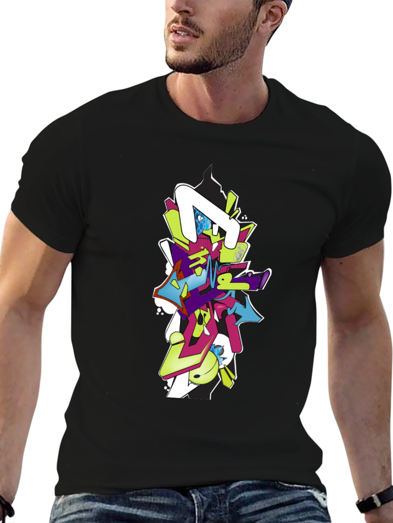 Graffiti Style Graphic Tee - Modern Streetwear