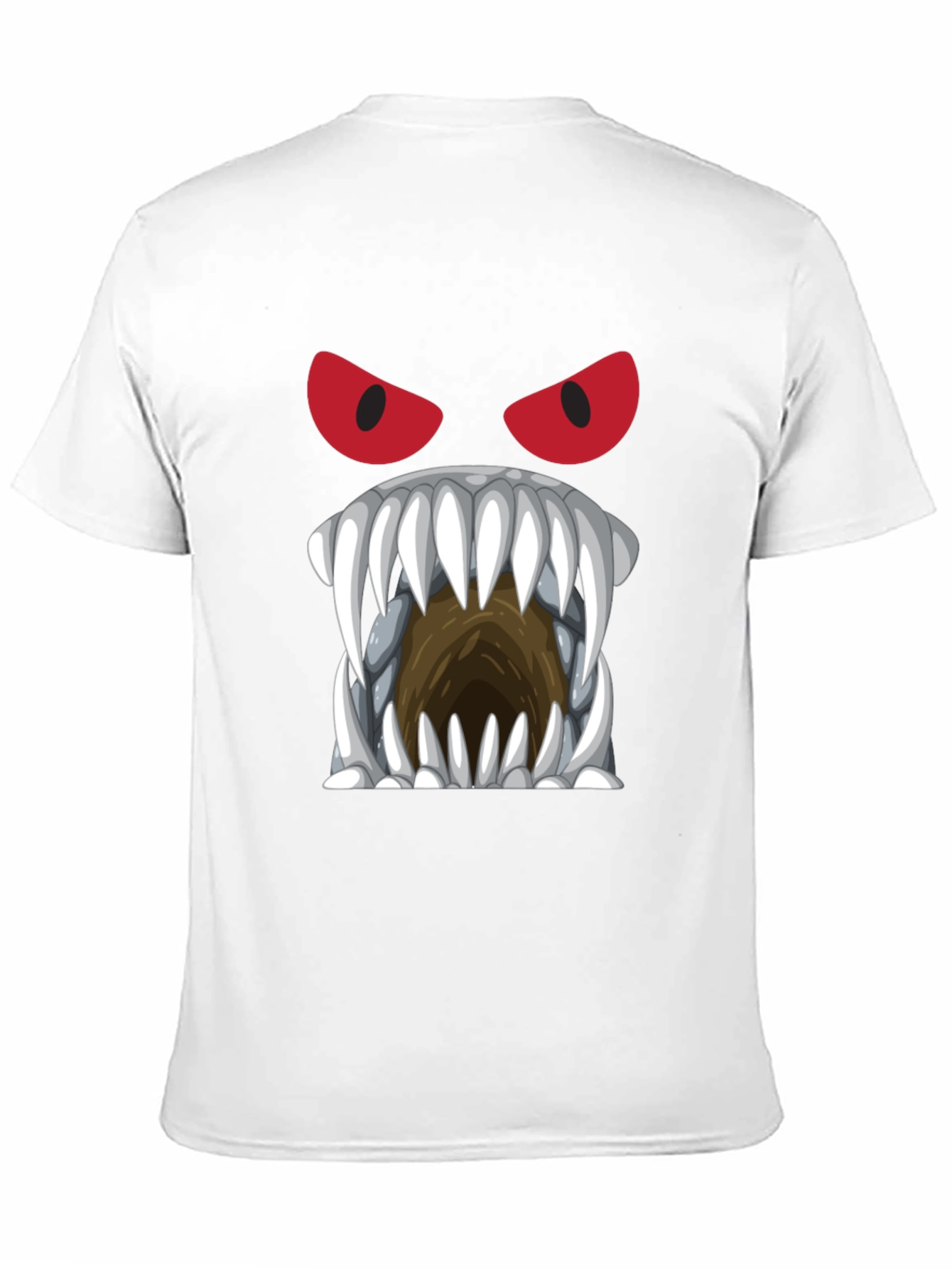 Monster Face Graphic Tee - Black