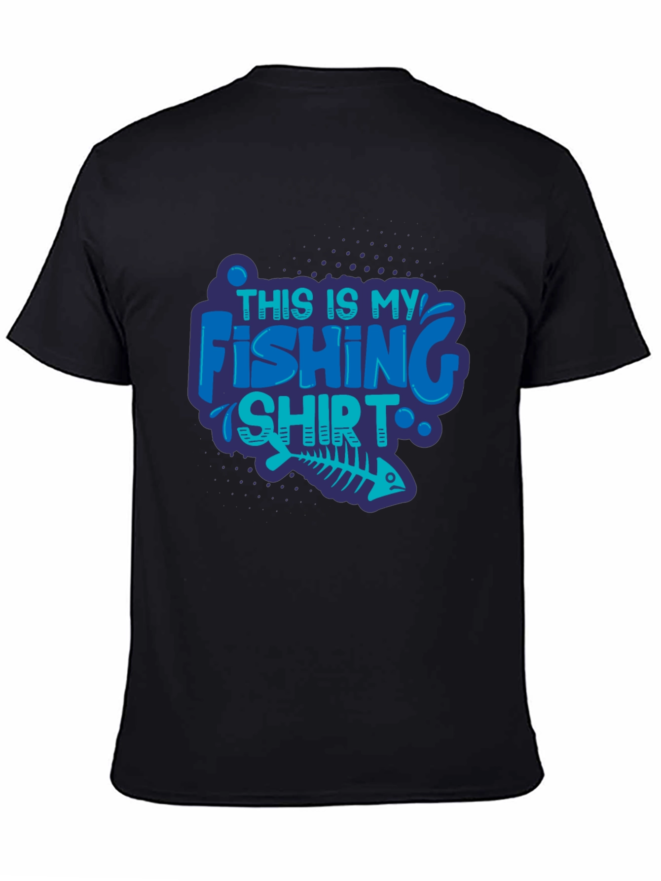Fishing Shirt - Mens Black Tee