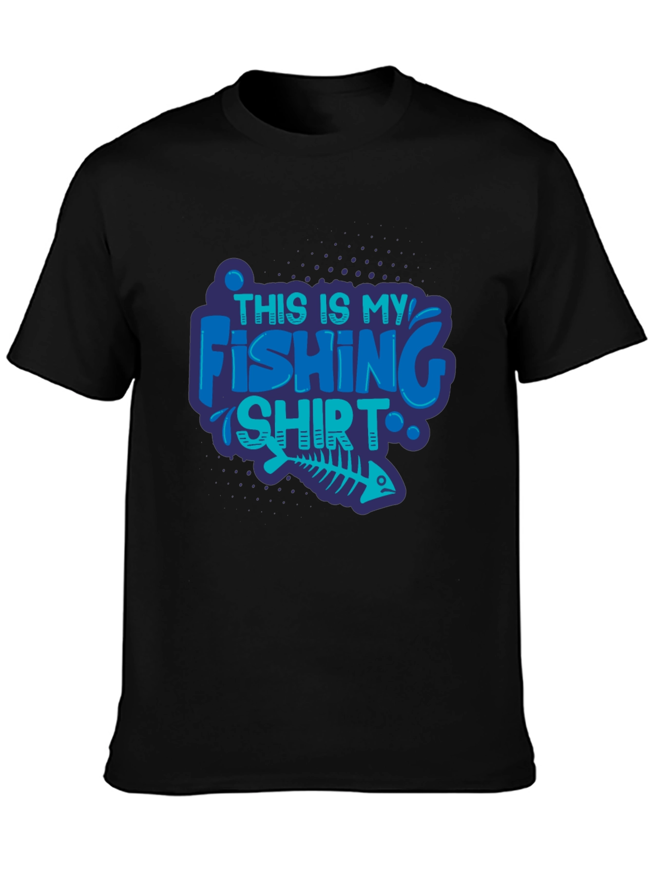 Fishing Shirt - Mens Black Tee