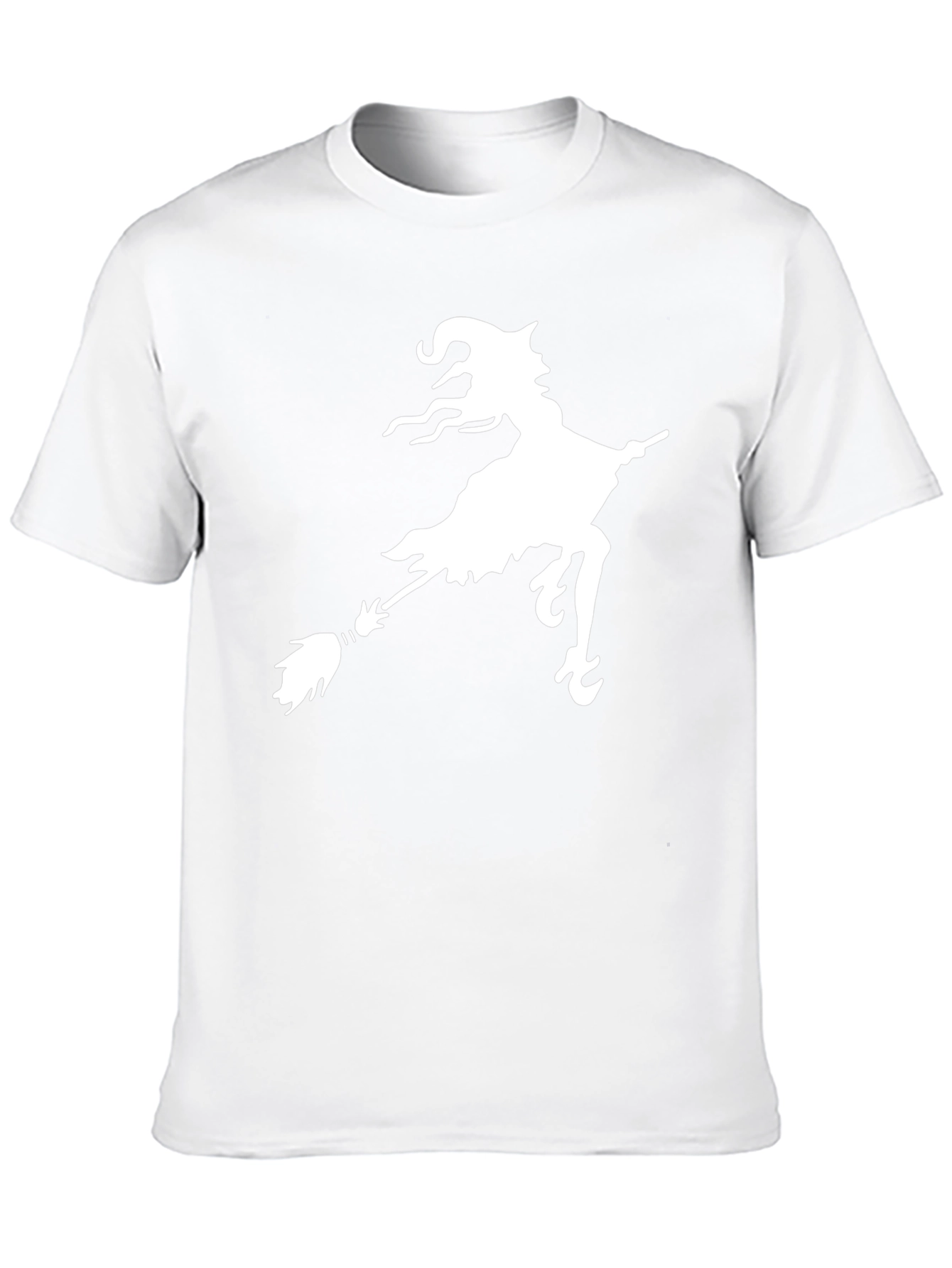 Witch on Broomstick Graphic Black Tee