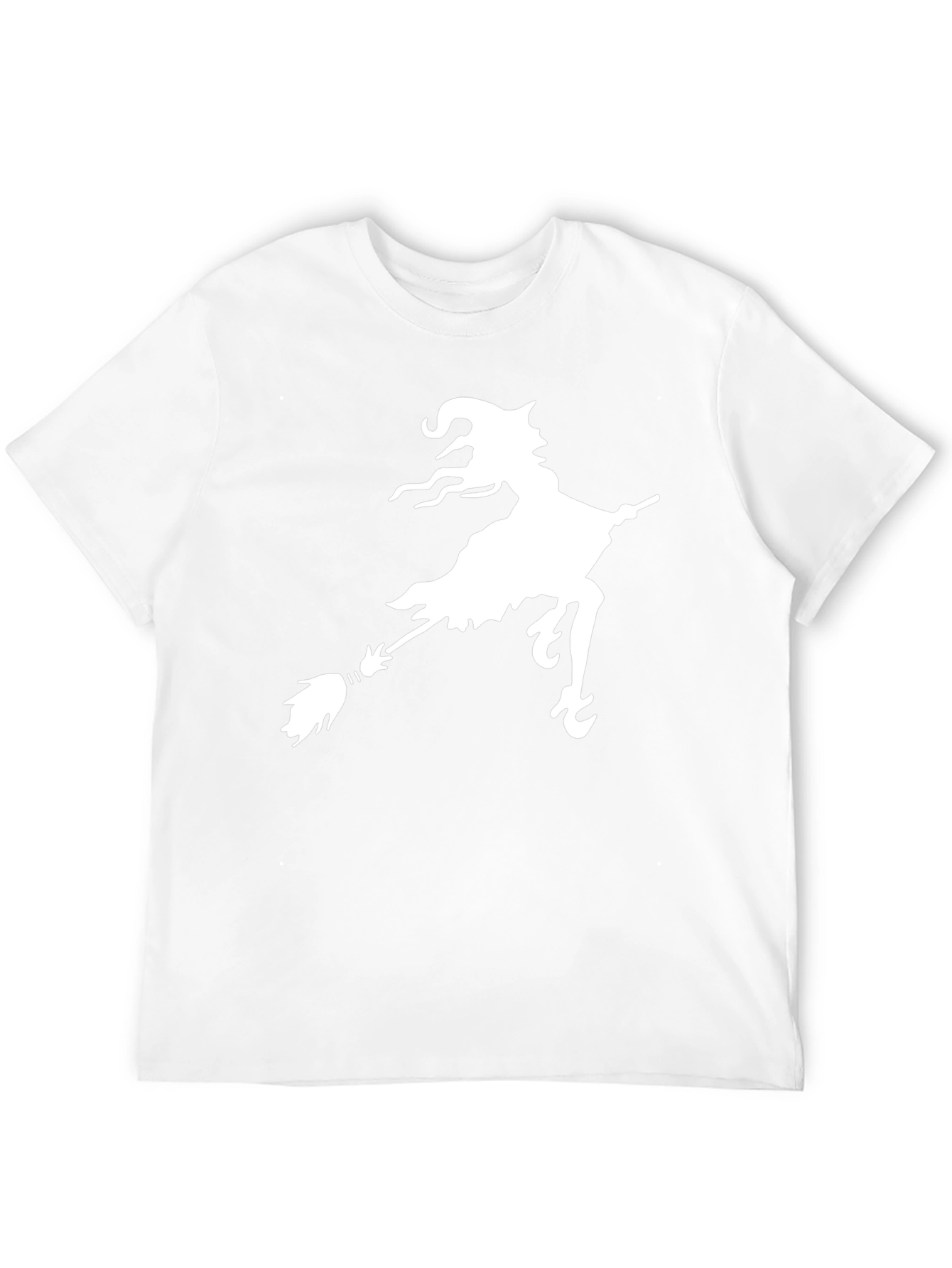 Witch on Broomstick Graphic Black Tee