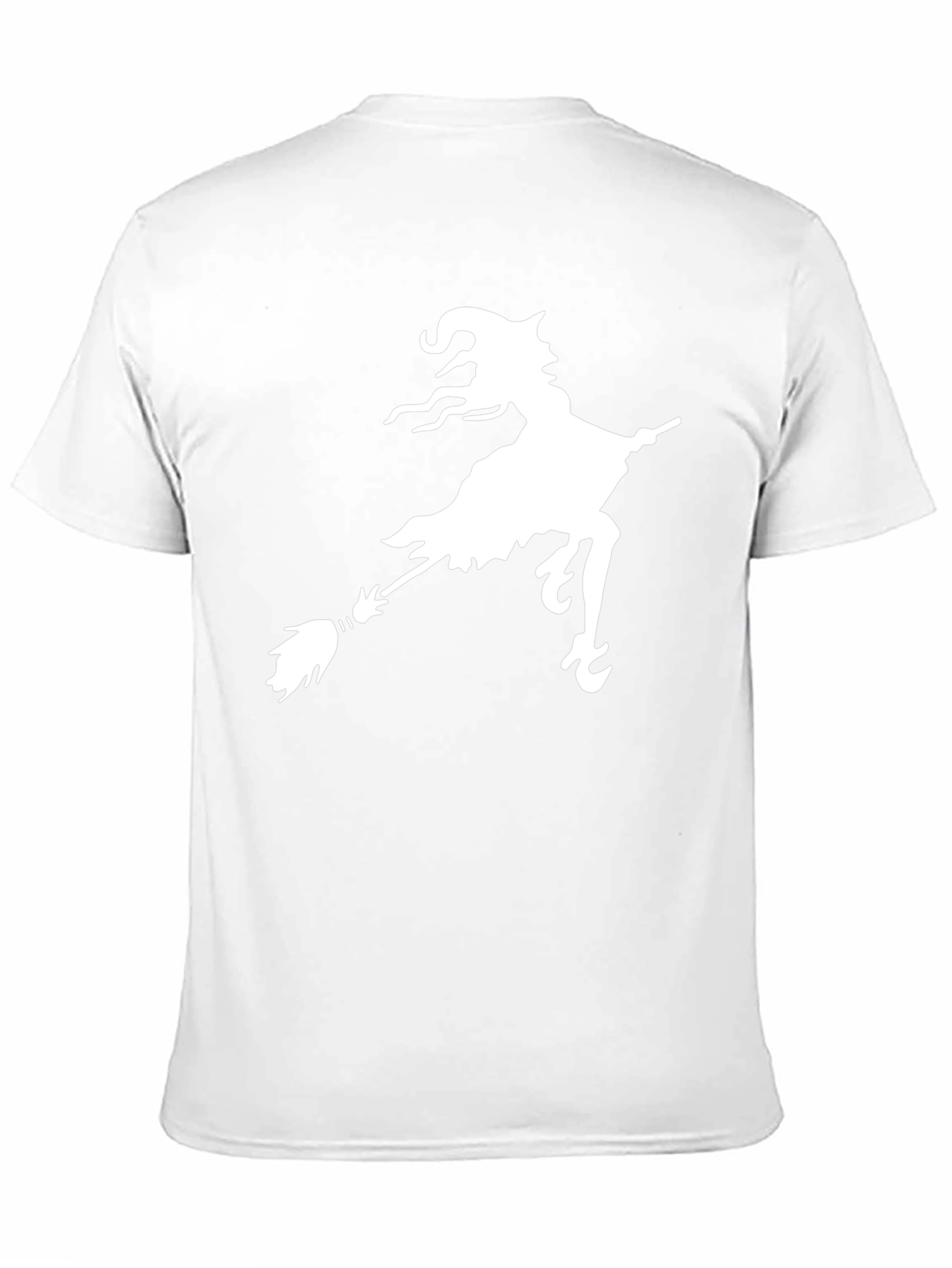 Witch on Broomstick Graphic Black Tee
