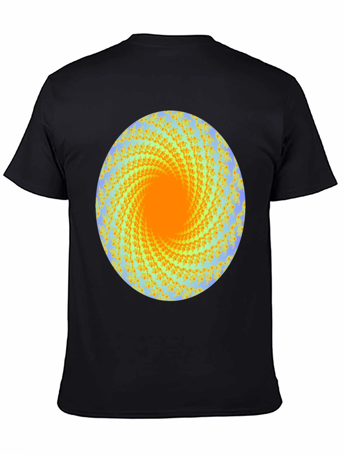 Abstract Swirl Graphic Print Crew Neck T-Shirt