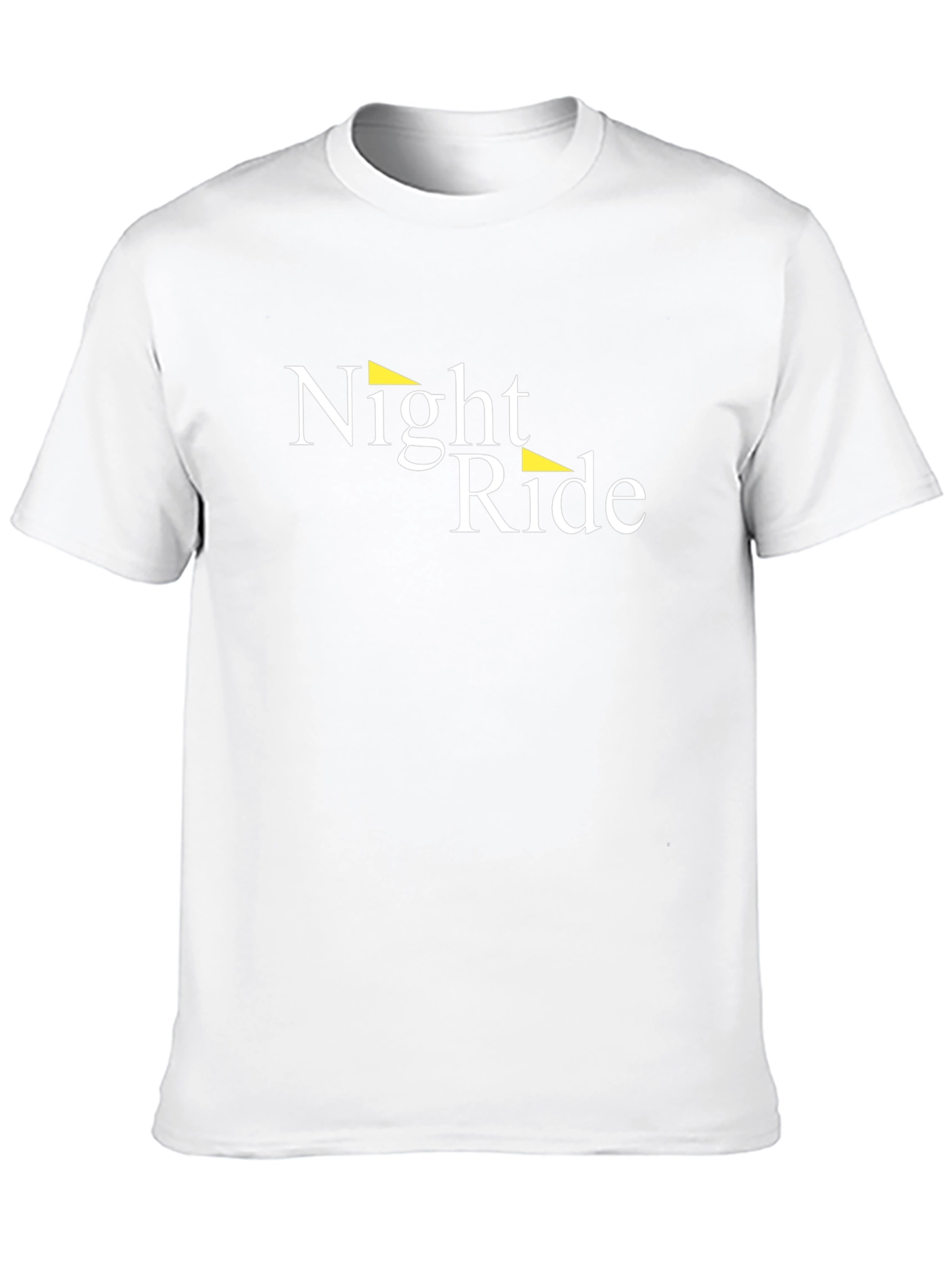Night Ride Graphic Tee - Black Cotton T-Shirt