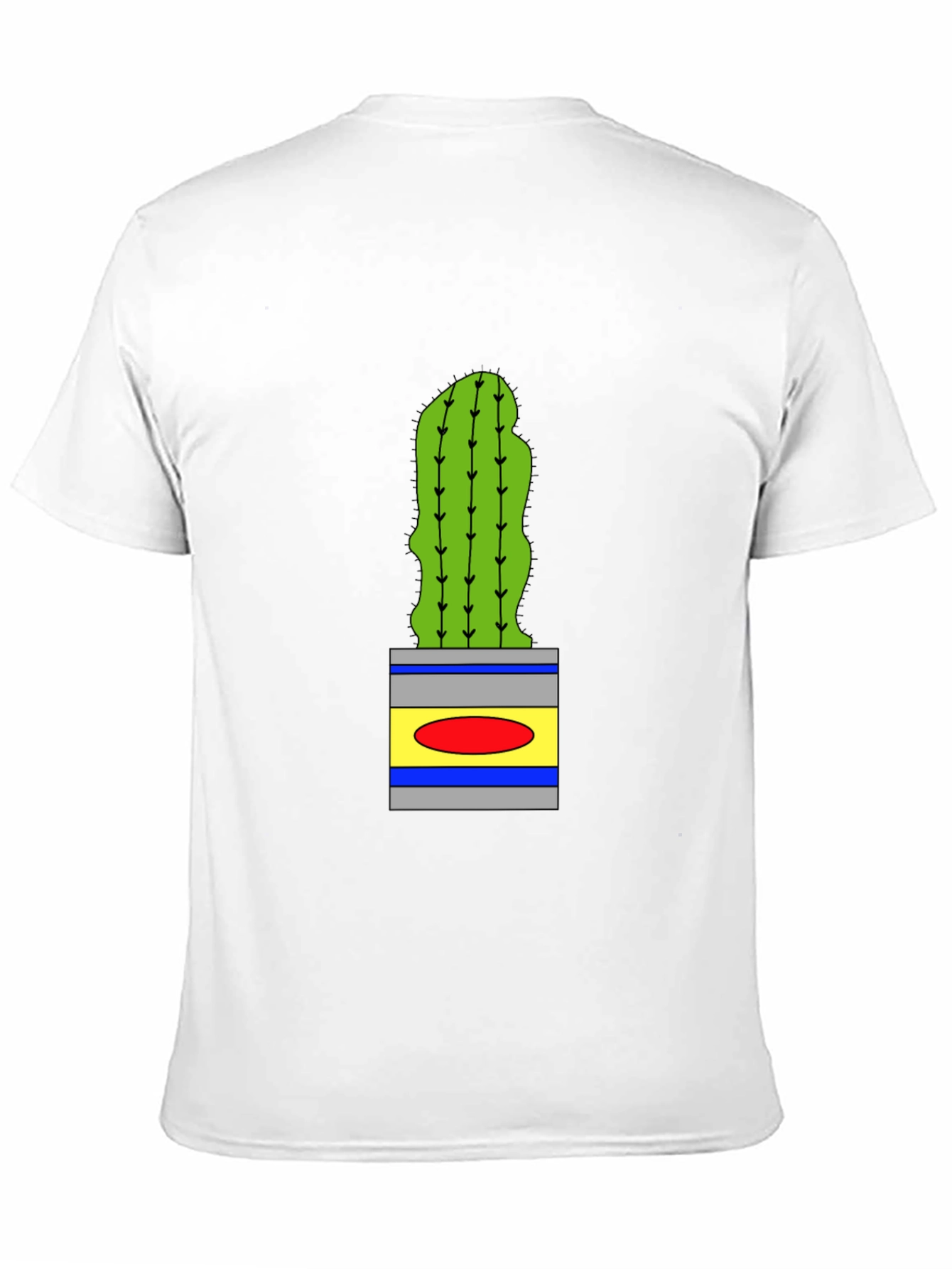 Cactus in Pot Graphic Tee - Black