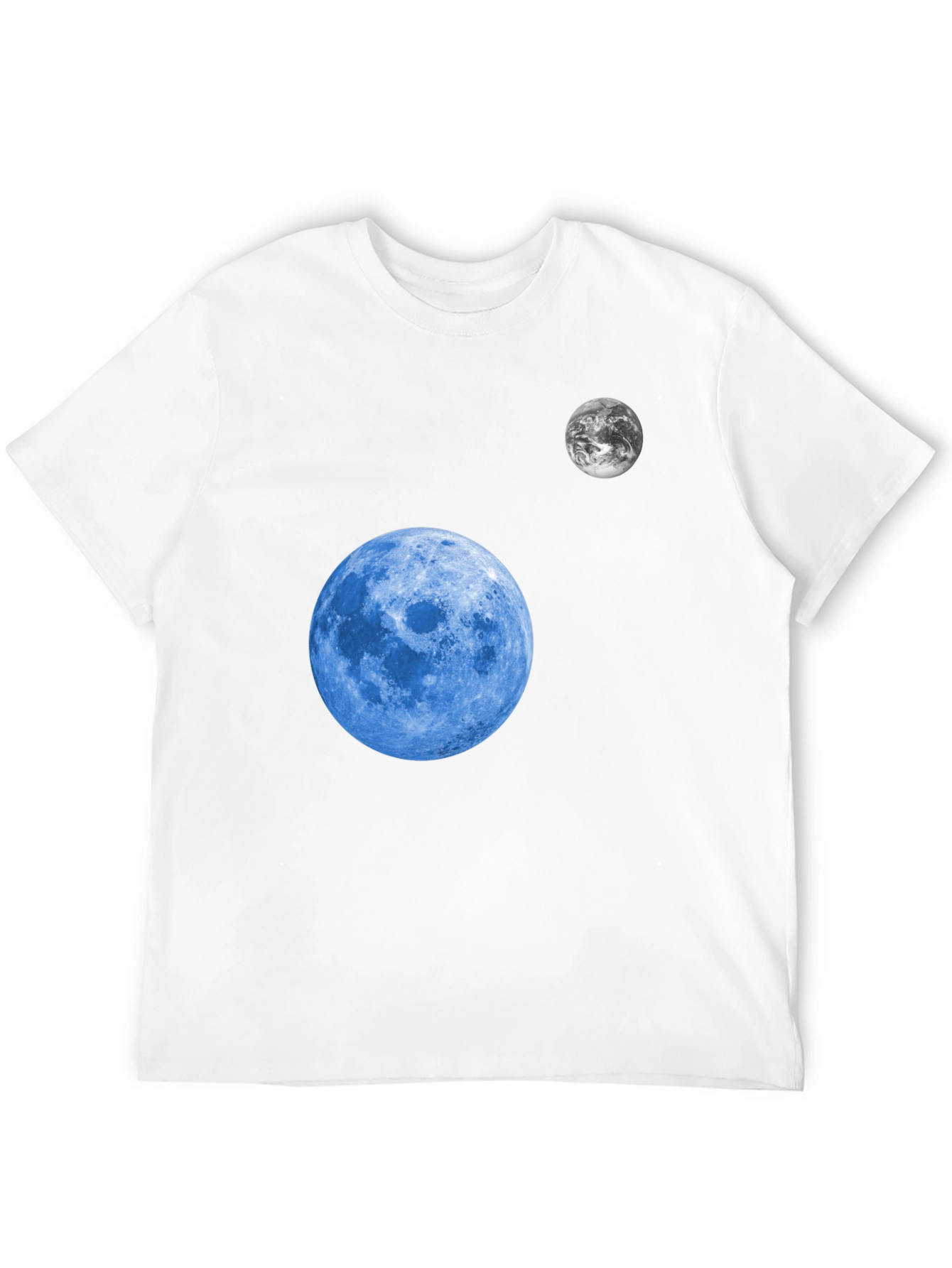 Cosmic Moon Graphic T-Shirt - Black Cotton Tee