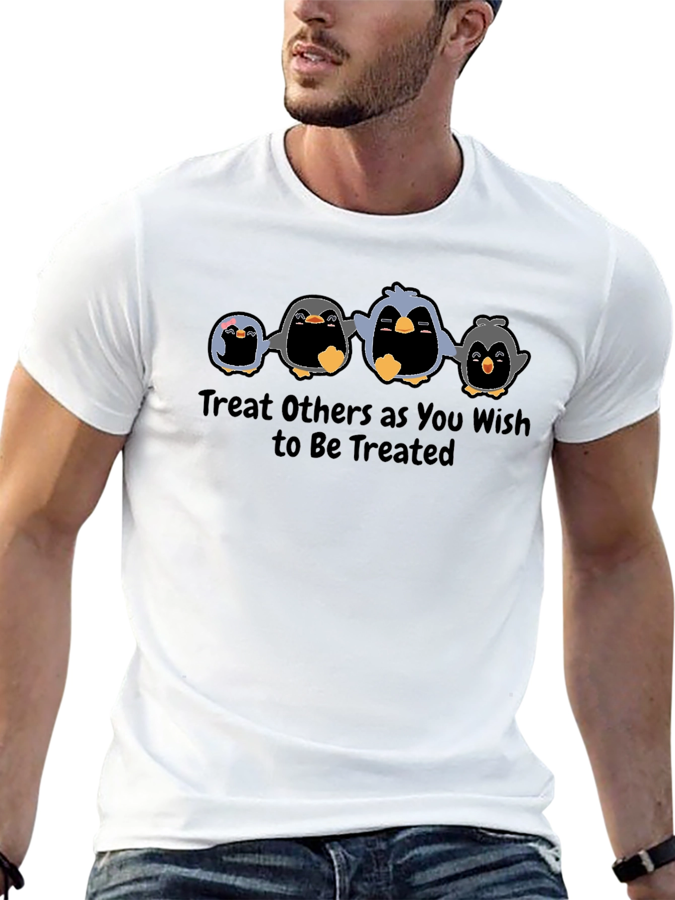 Penguin Treat Others Graphic Tee