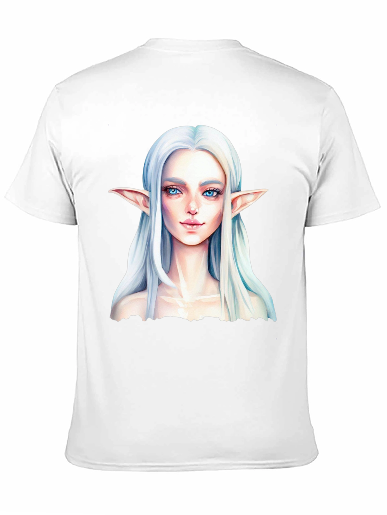 Elf Portrait Black T-Shirt