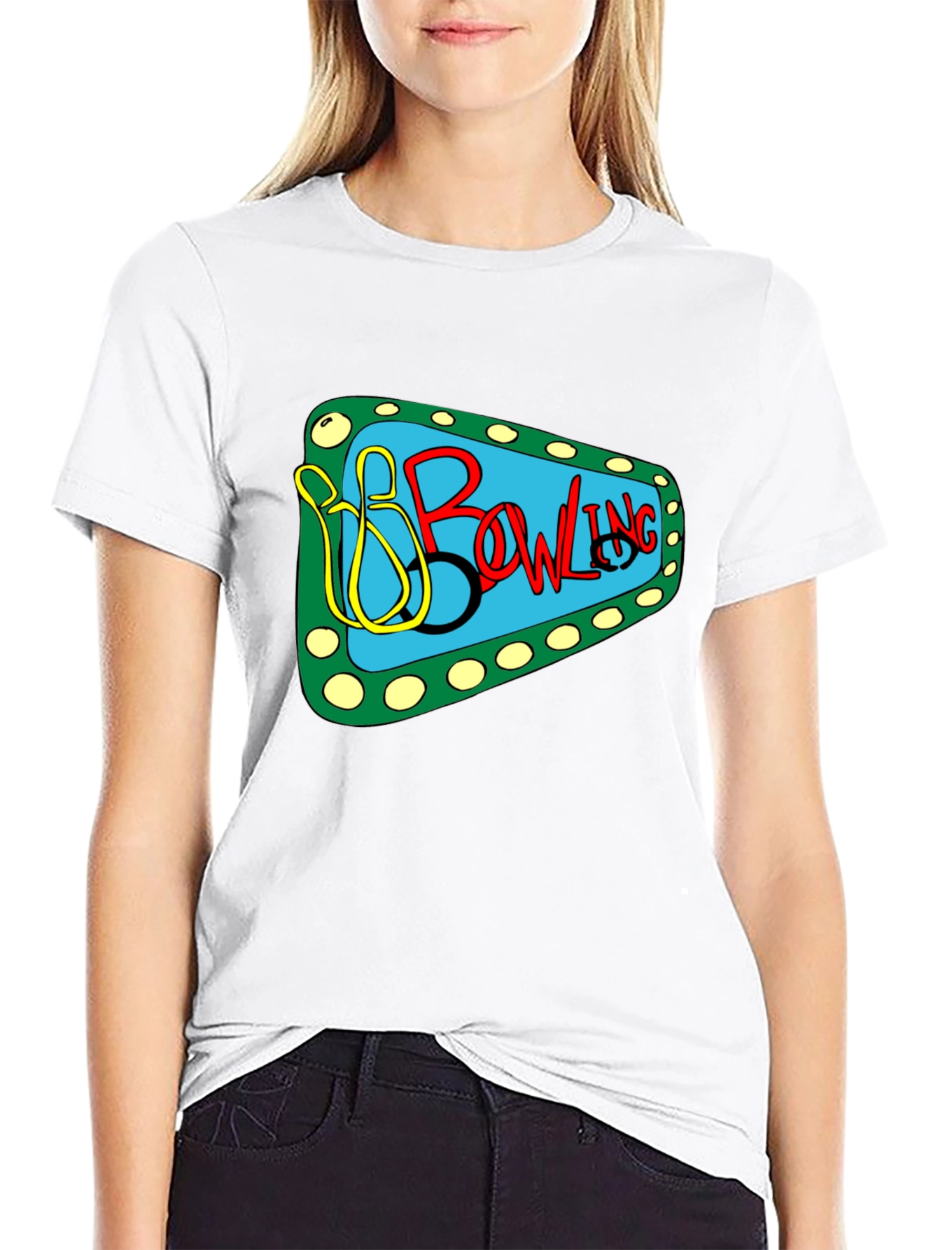Bowling Graphic T-Shirt - Retro Style