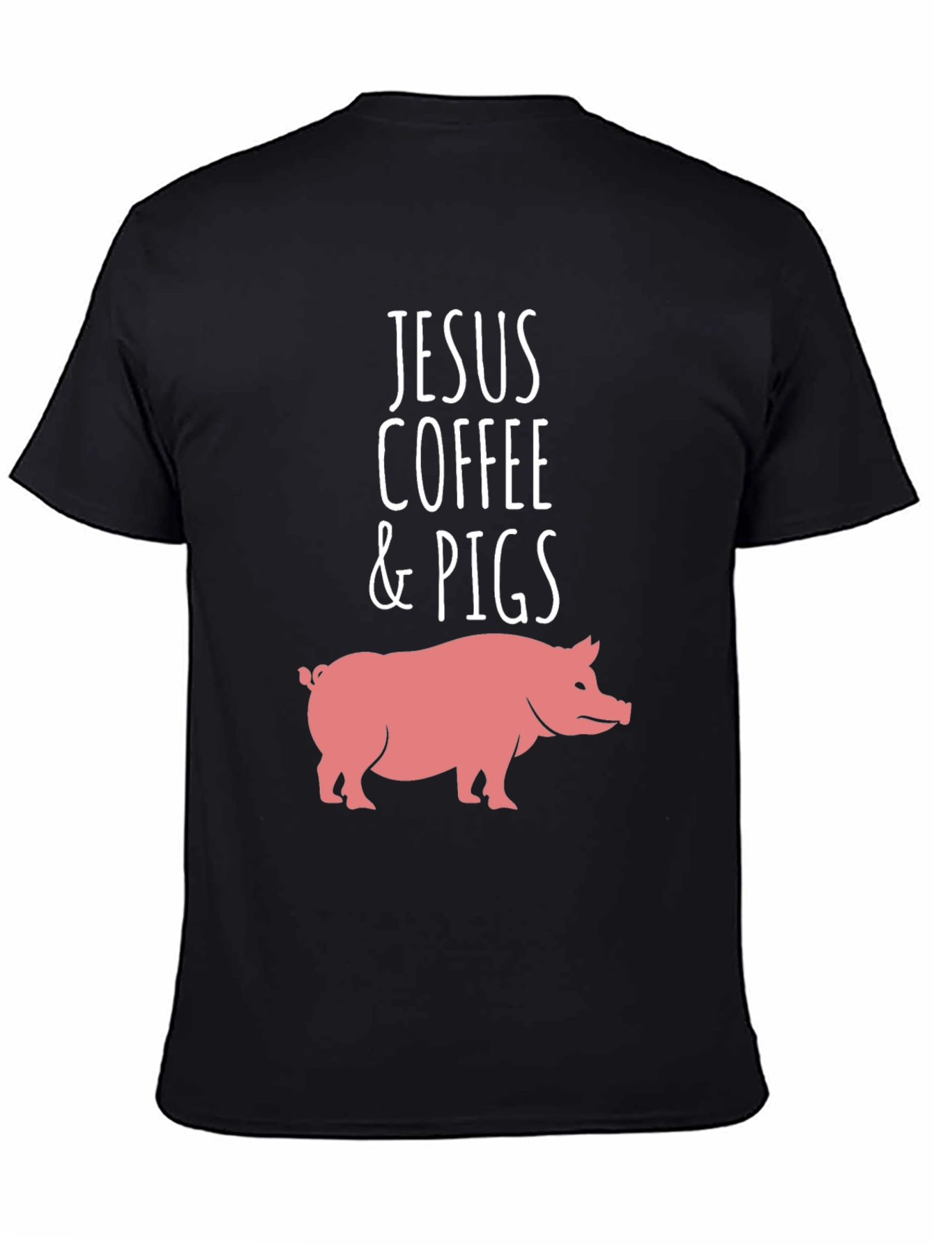 Jesus Coffee & Pigs Graphic Tee