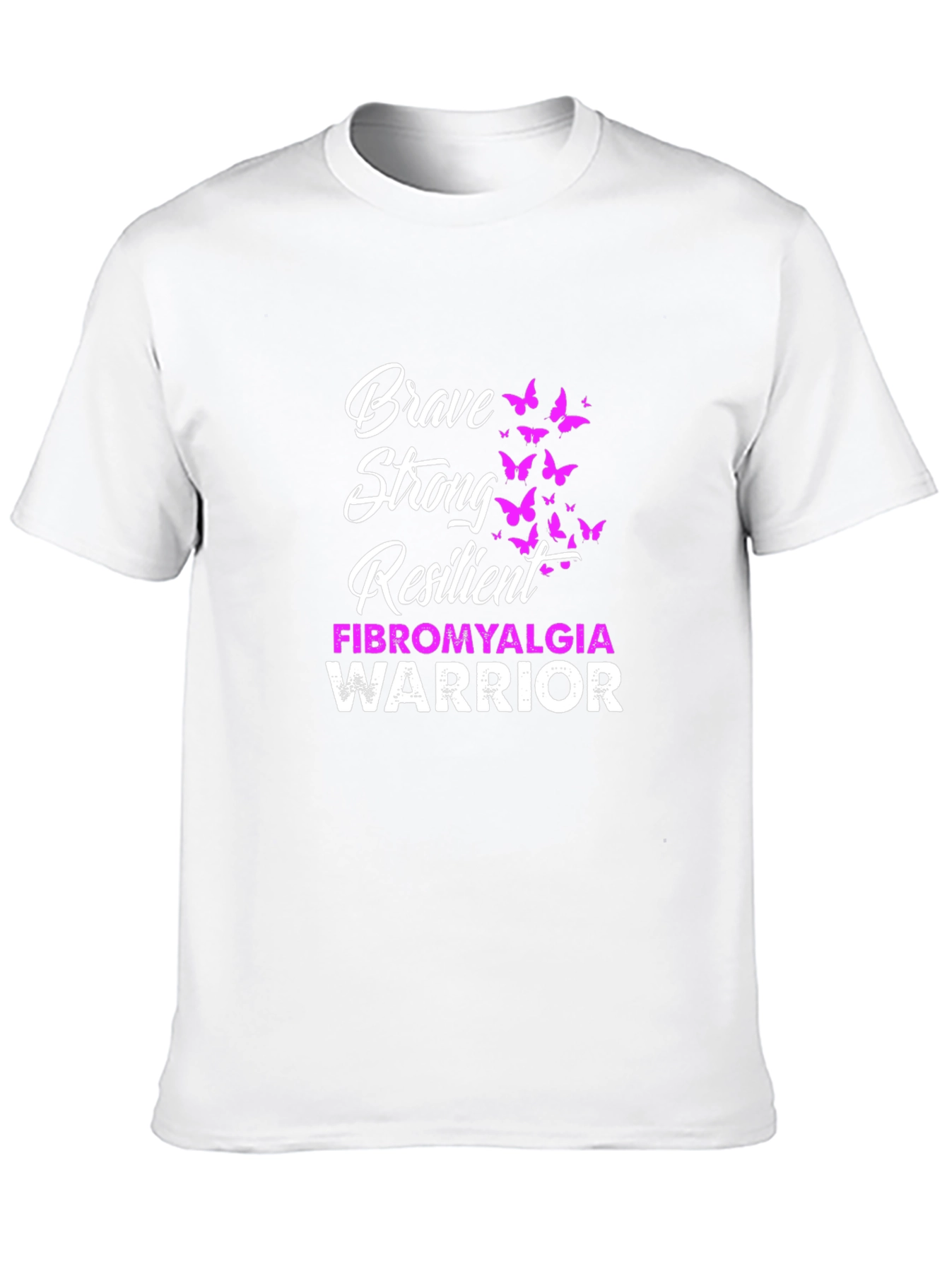 Brave Strong Resilient Fibromyalgia Warrior T-Shirt