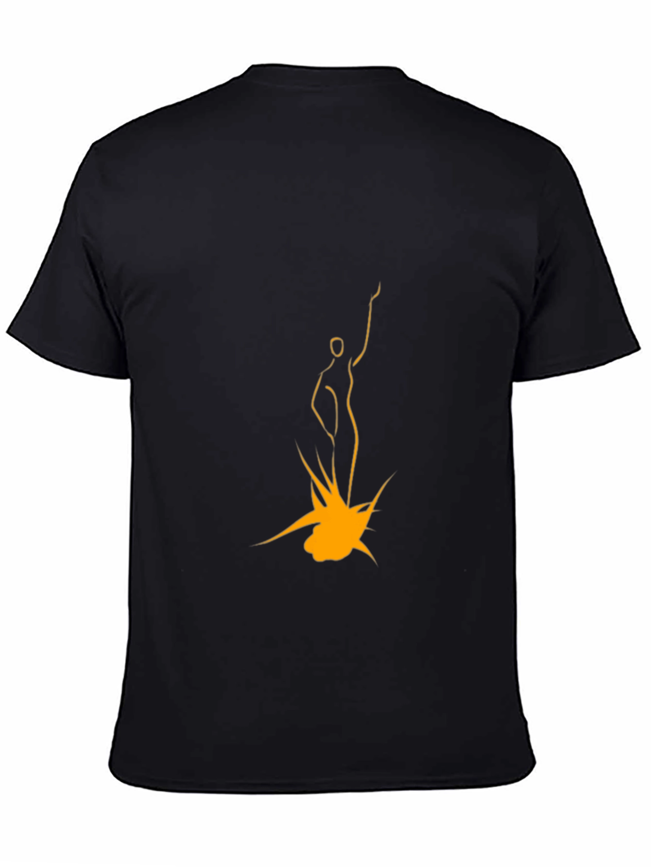 Modern Art Graphic T-Shirt - Black