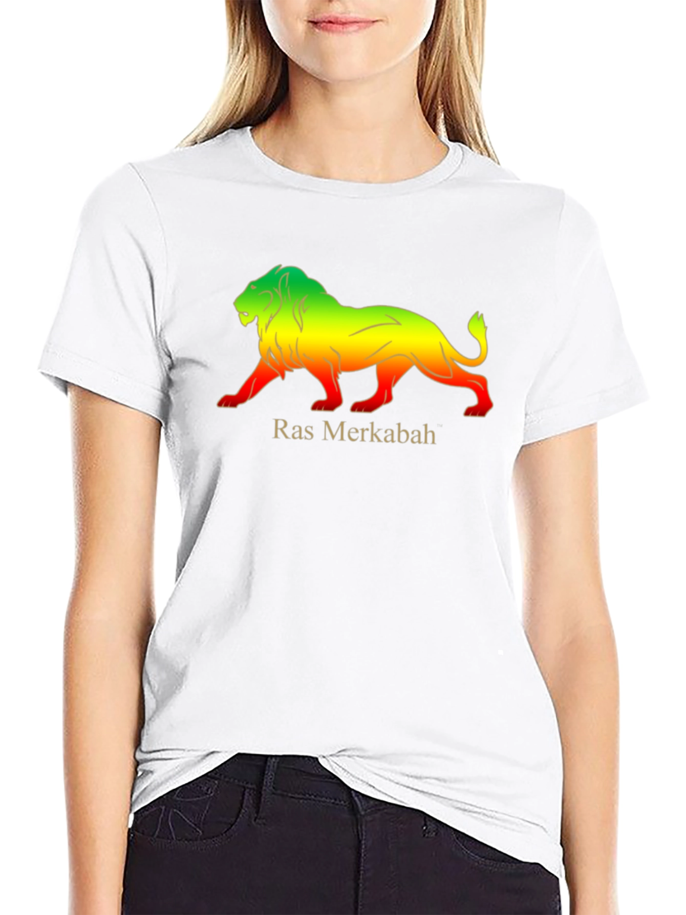 Ras Merkabah Lion Graphic T-Shirt