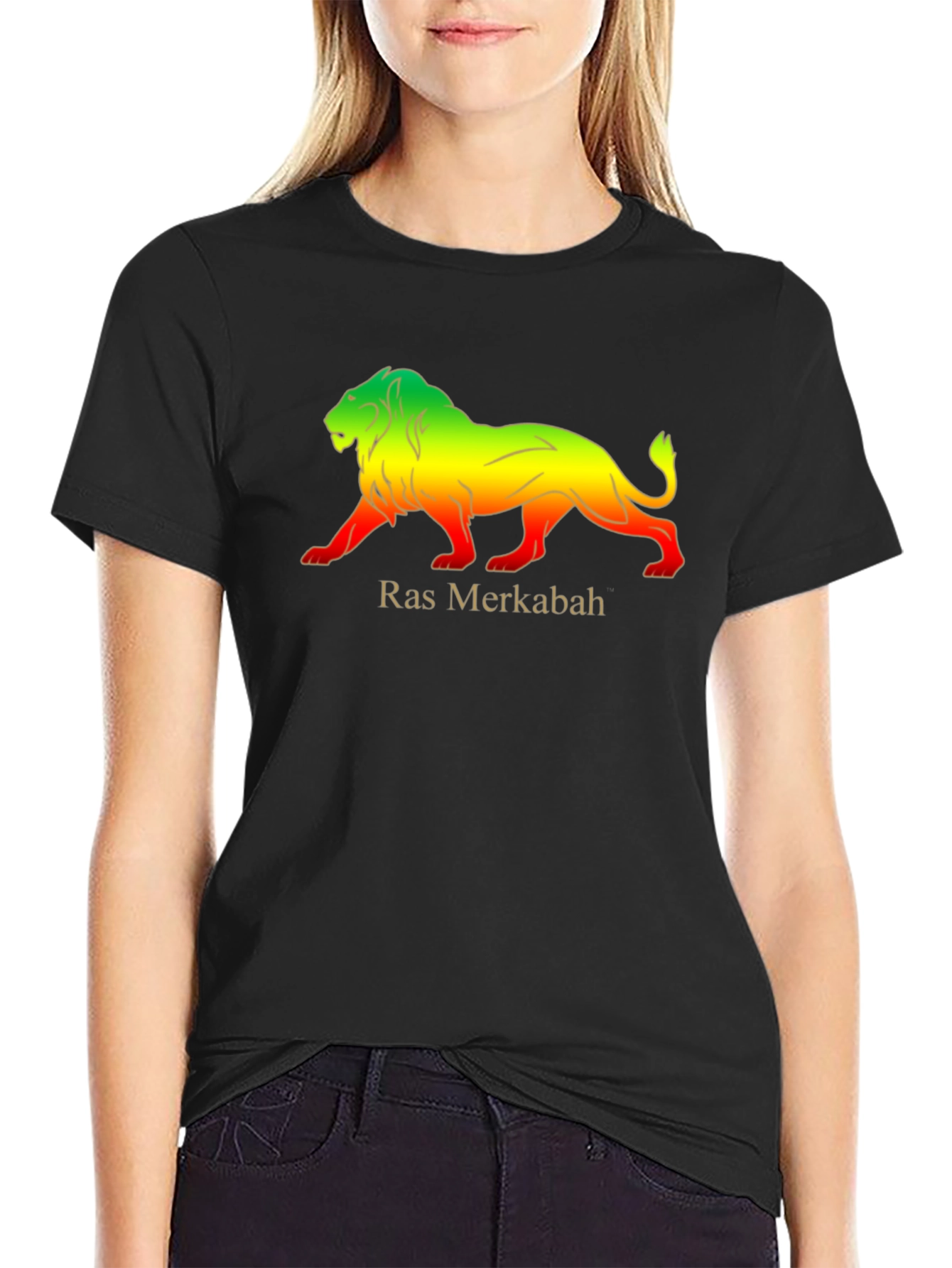 Ras Merkabah Lion Graphic T-Shirt