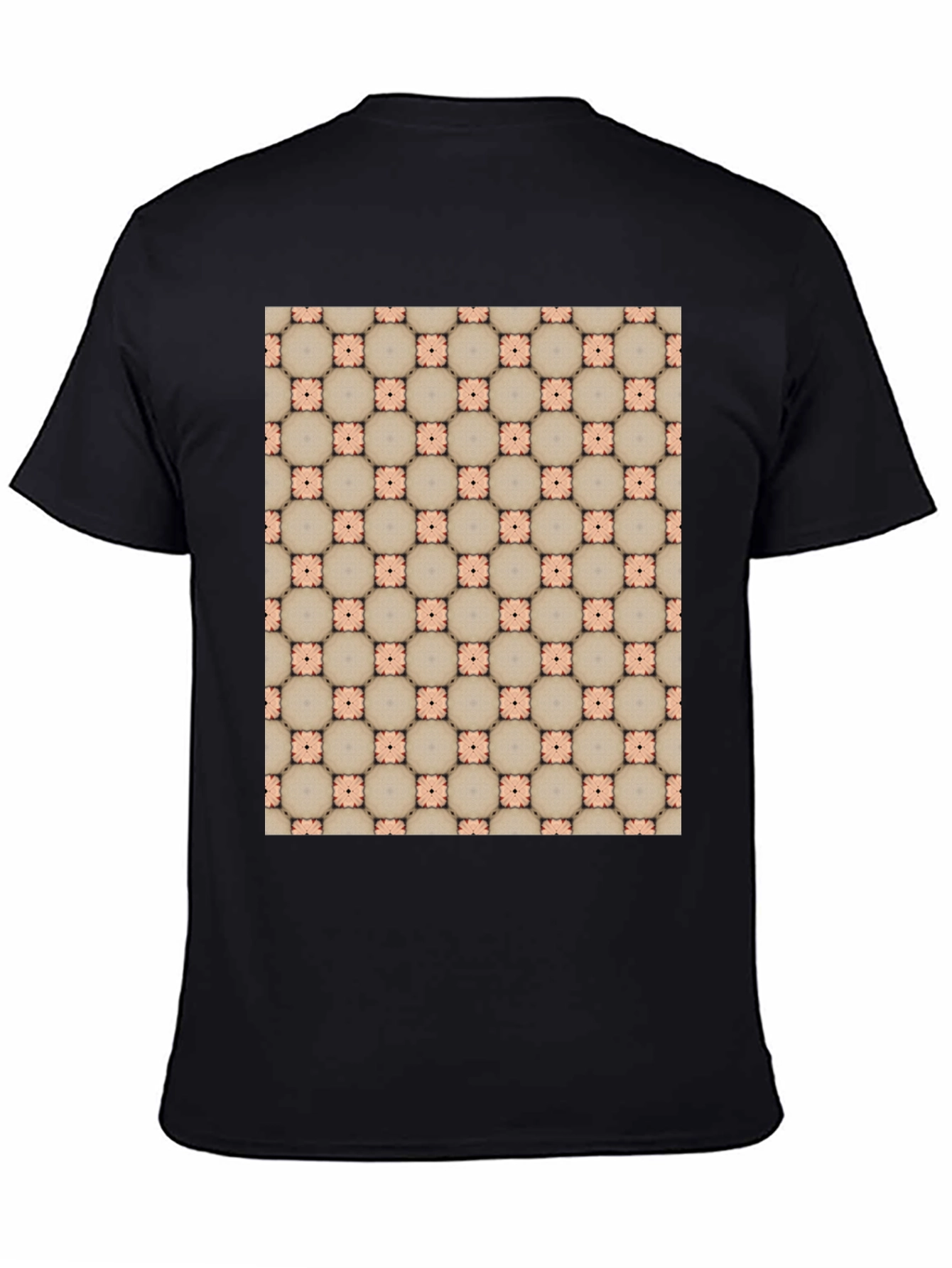 Patterned Black T-Shirt