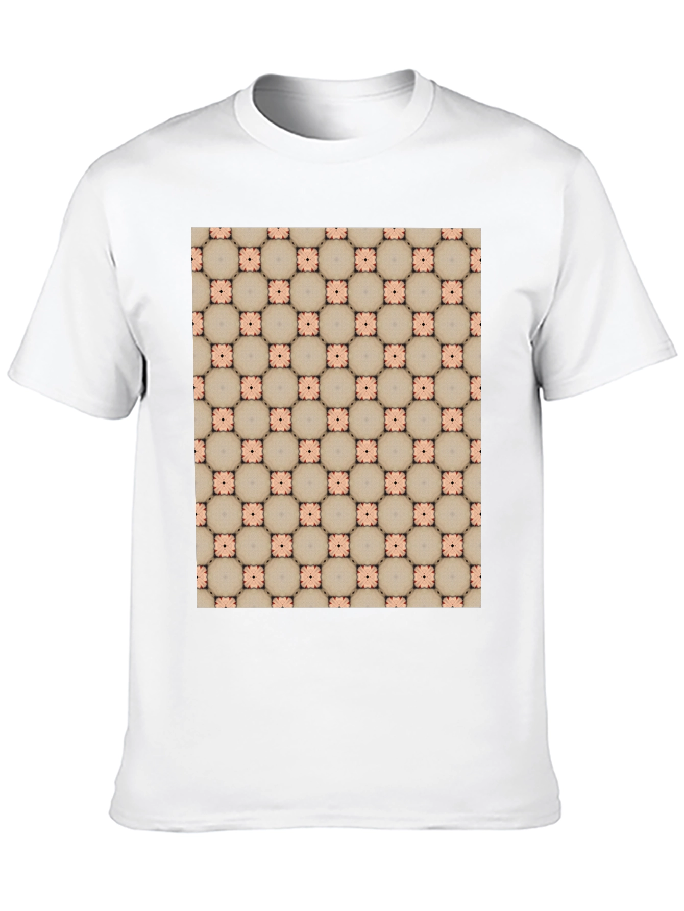 Patterned Black T-Shirt