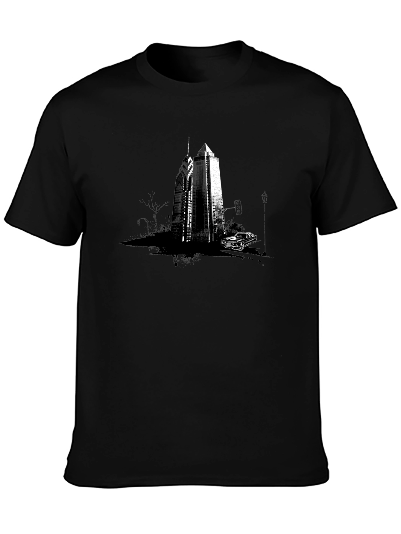 Cityscape Graphic Tee - Modern Streetwear Style