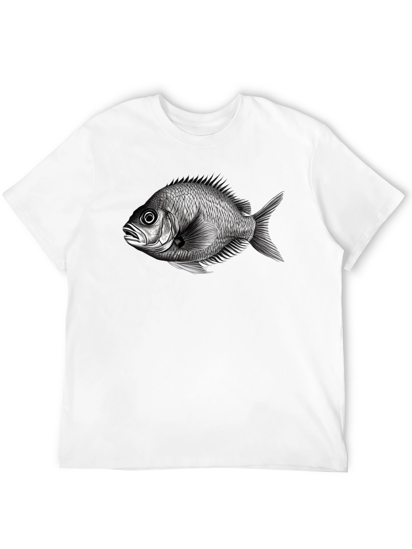 Black Fish Graphic Tee - Unique Print T-Shirt