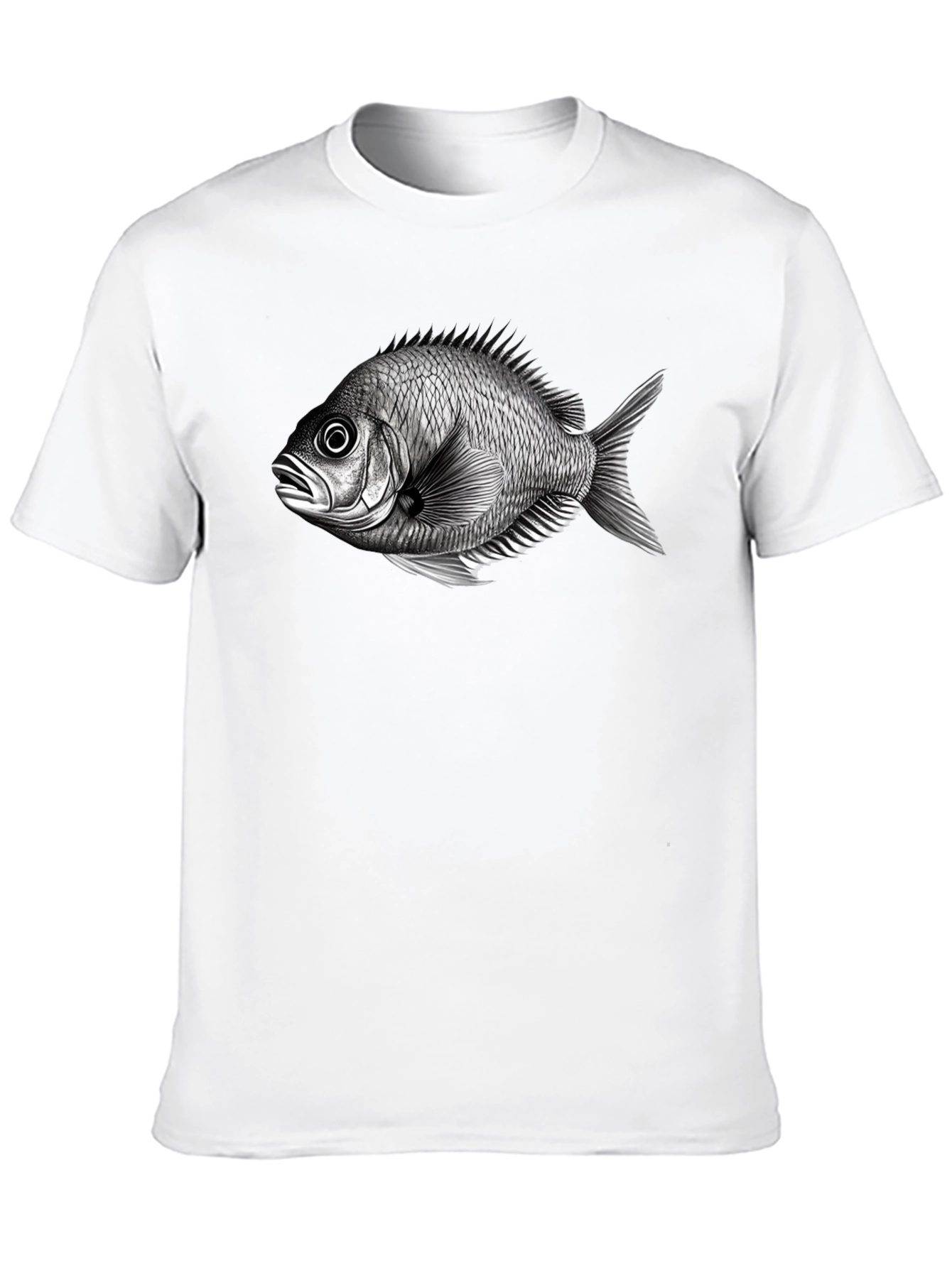 Black Fish Graphic Tee - Unique Print T-Shirt