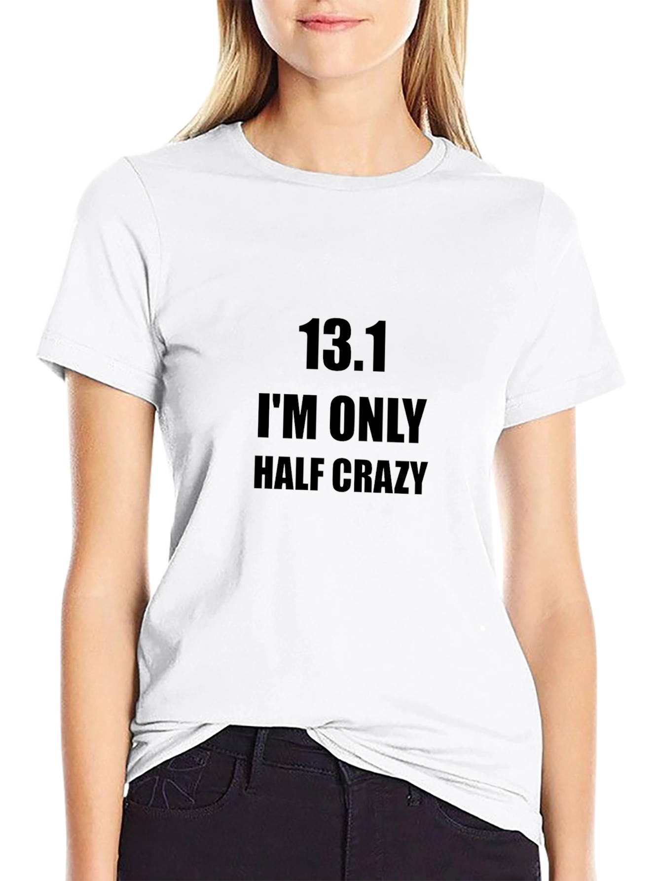 13.1 Half Crazy Marathon Running T-Shirt