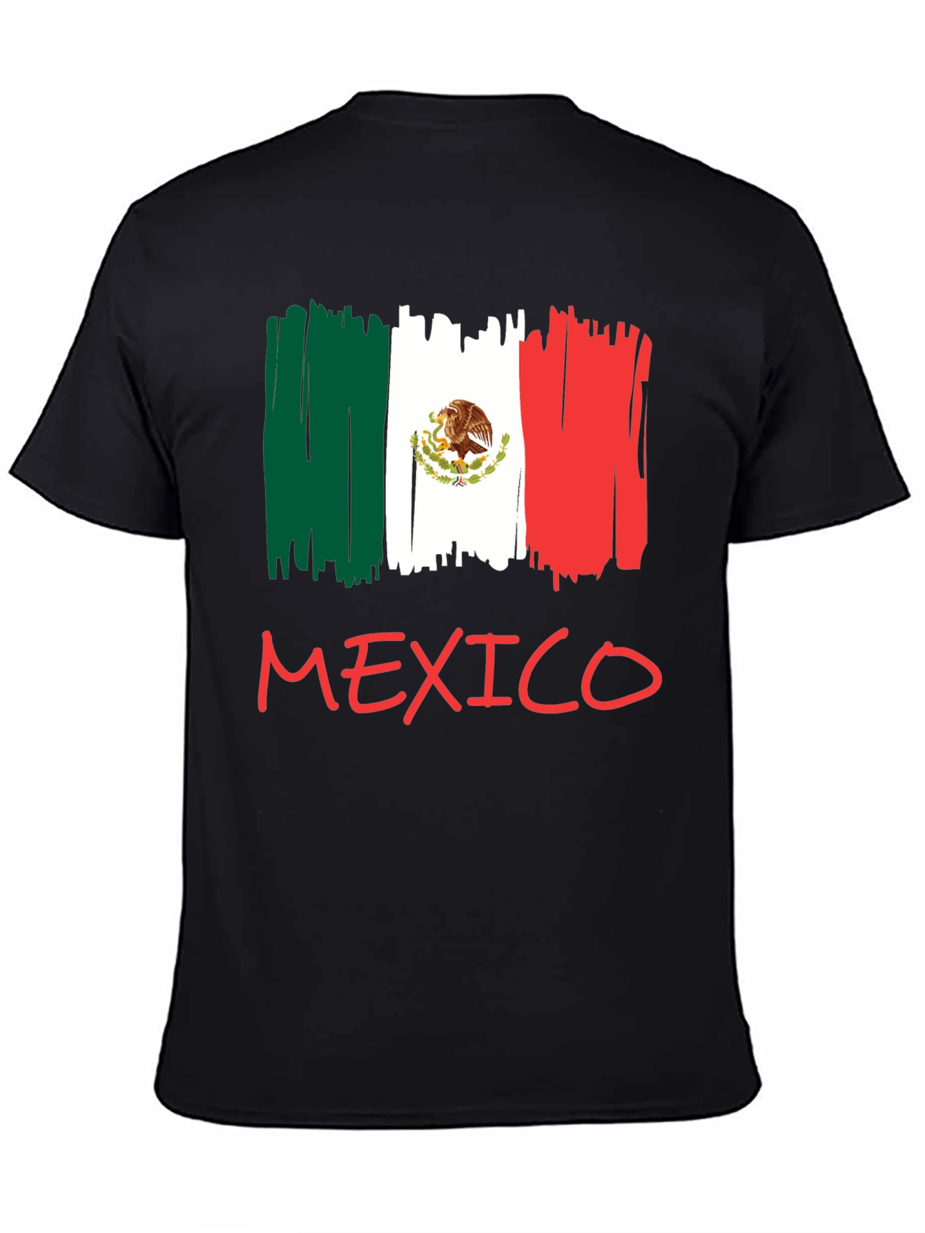 Mexico Flag T-Shirt - Black