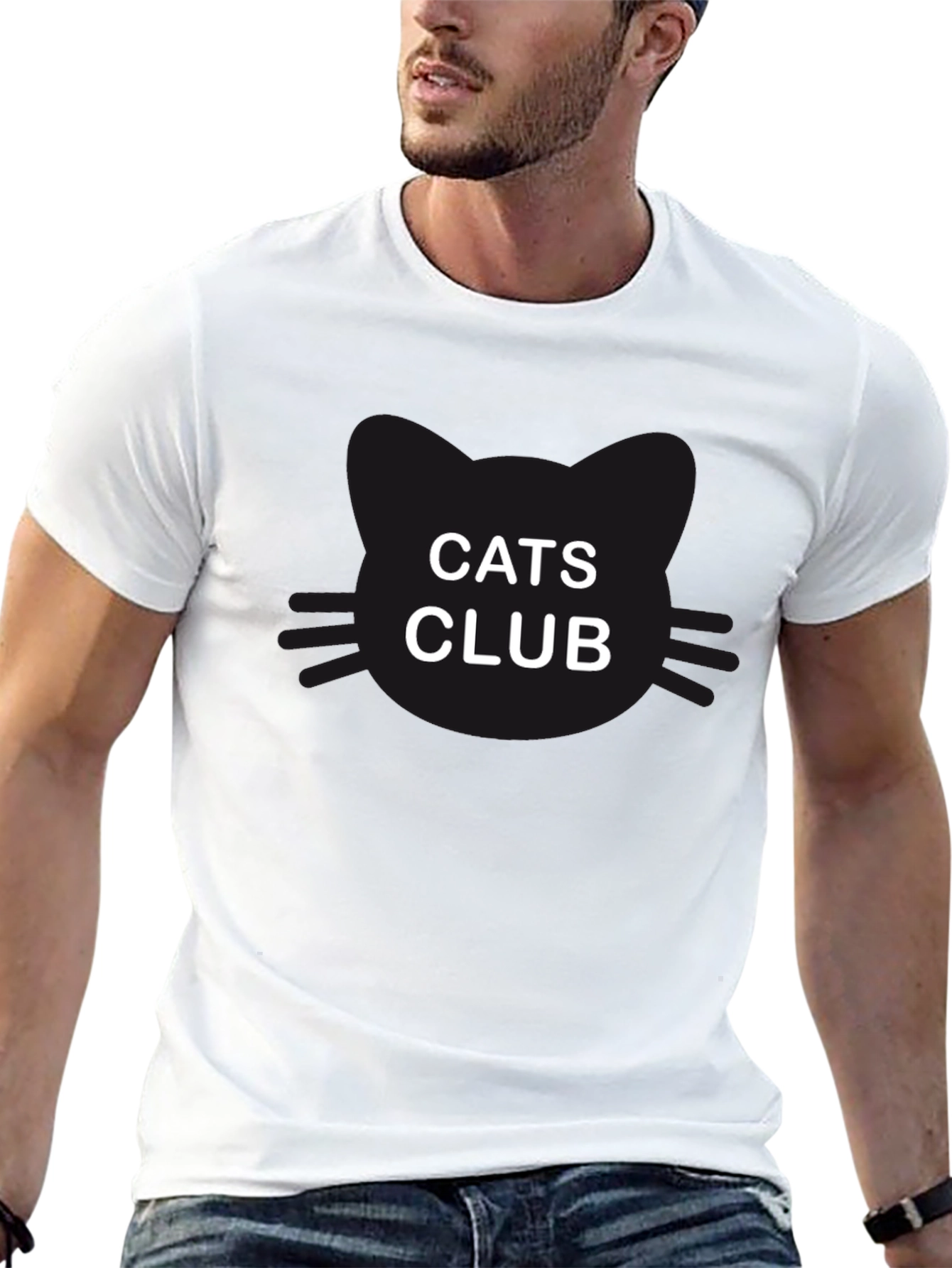 Cats Club Black T-Shirt
