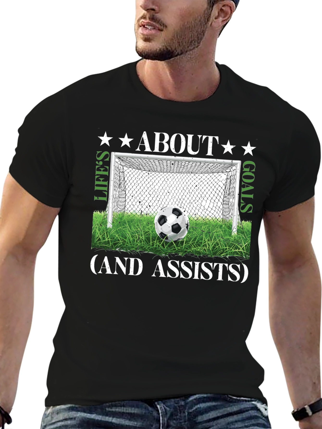 Lifes Goals & Assists Soccer T-Shirt
