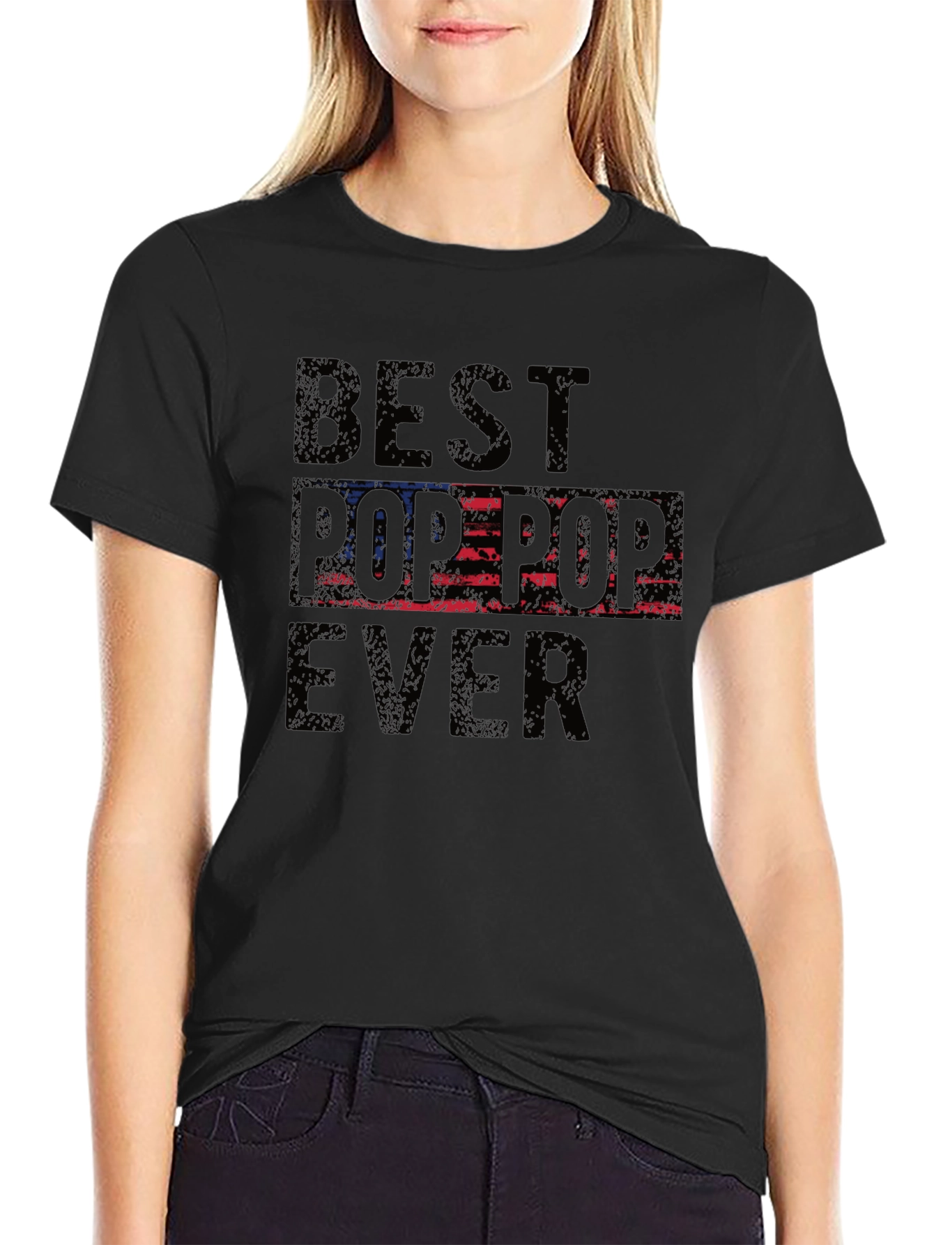 Best Pop-Pop Ever T-Shirt - USA Flag