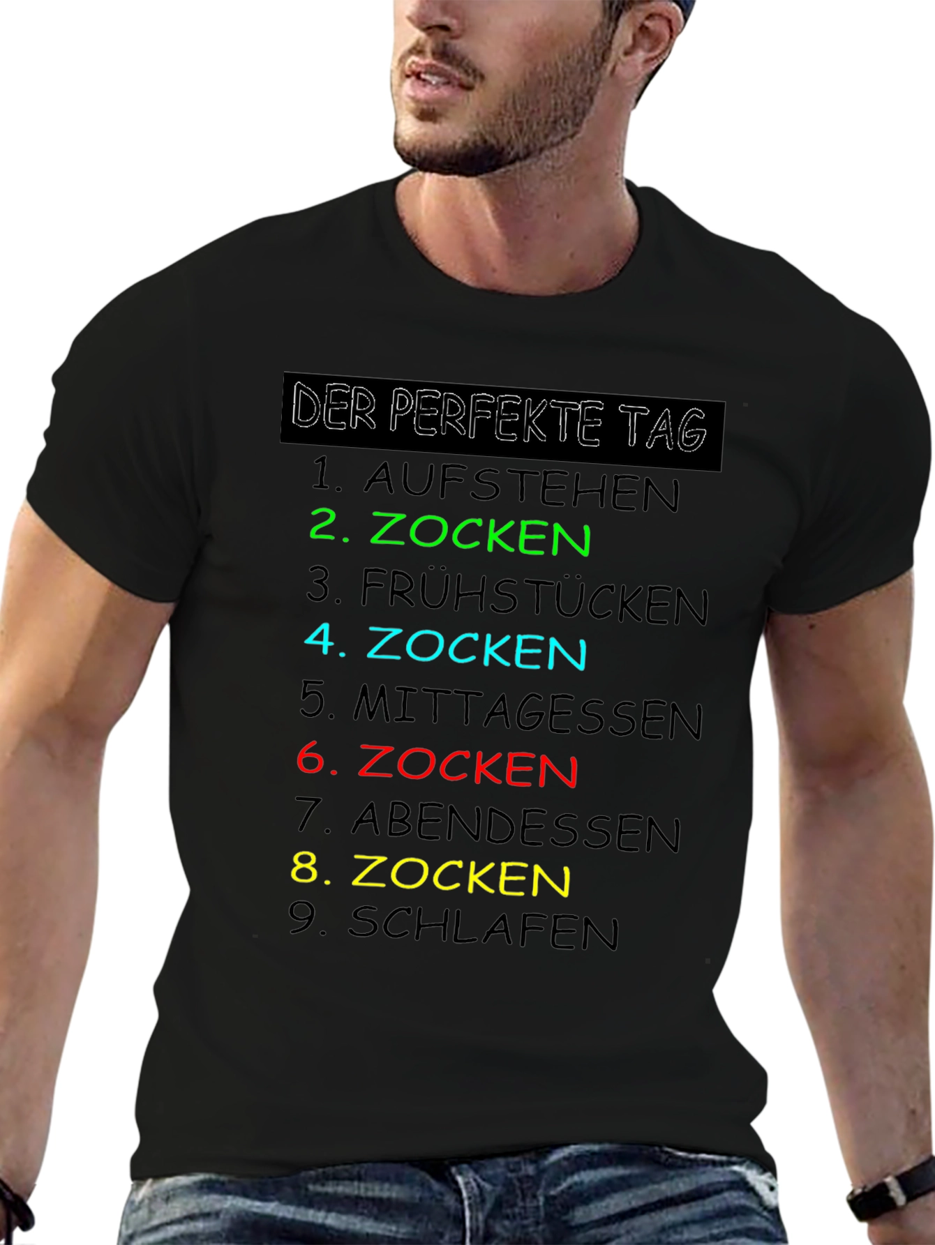 Gamers Perfect Day T-Shirt - Zocken Edition