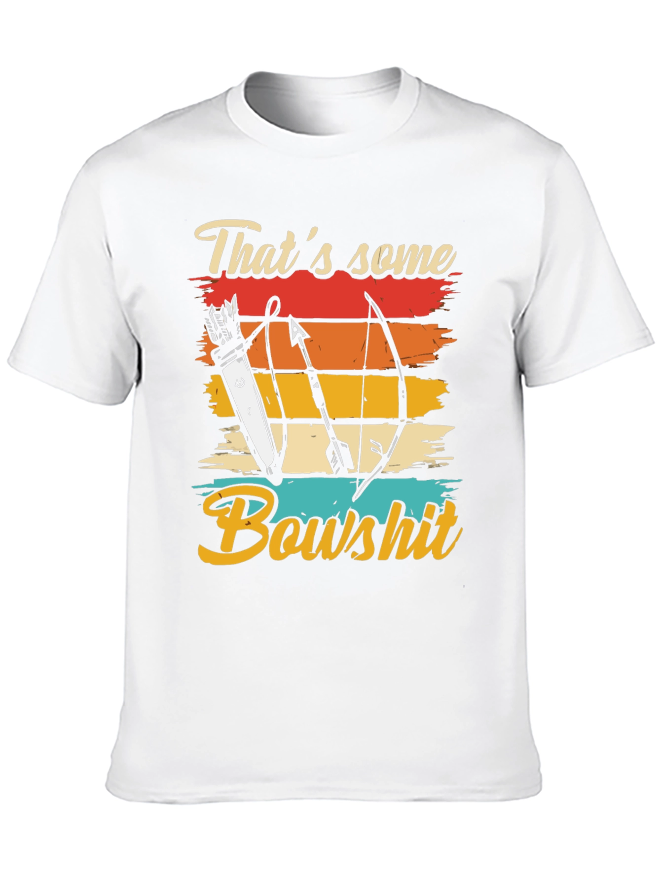 Thats Some Bowshit T-Shirt Archery Arrow Retro Design