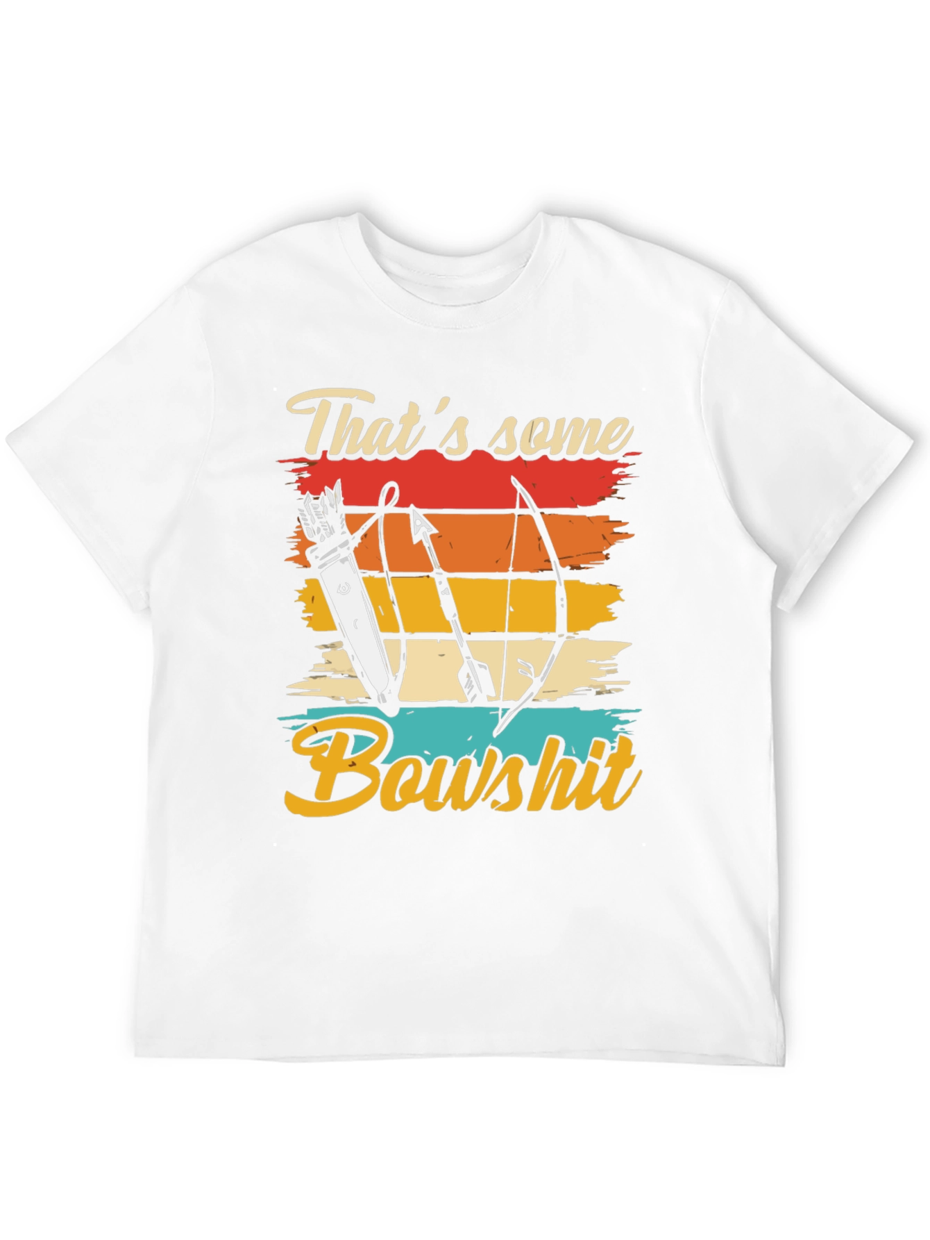 Thats Some Bowshit T-Shirt Archery Arrow Retro Design