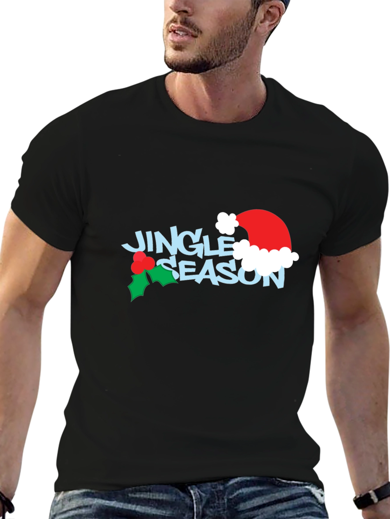Jingle Season Black T-Shirt