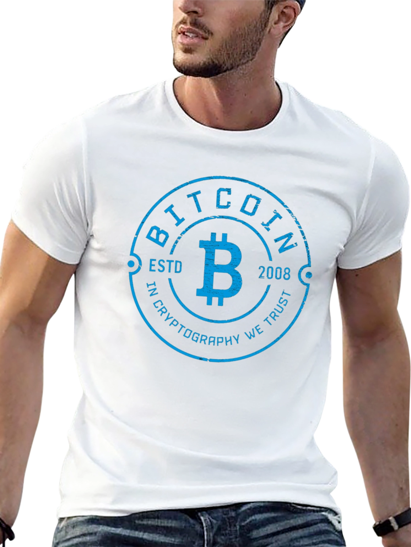 Bitcoin ESTD 2008 Cryptocurrency T-Shirt