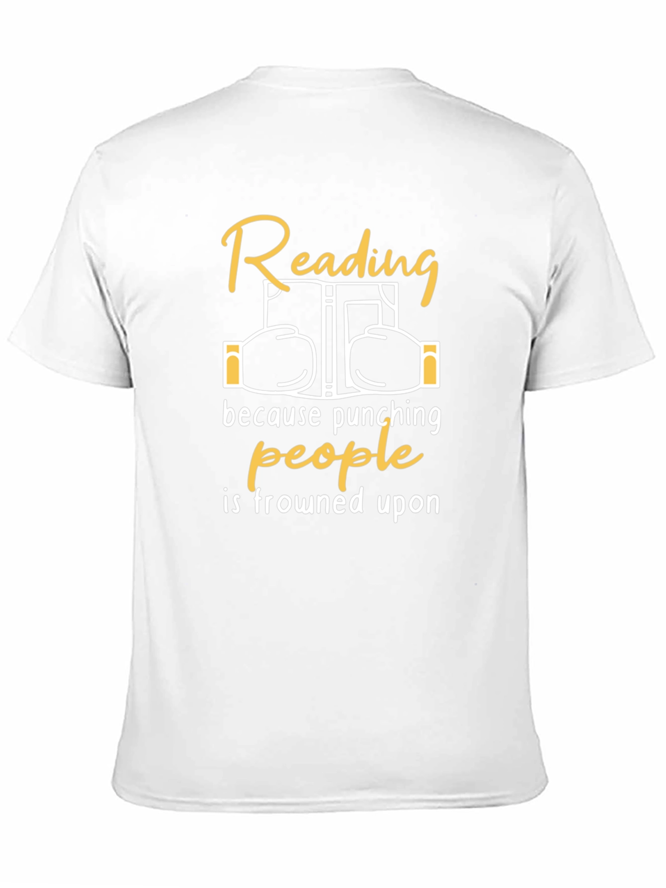 Reading Over Punching T-Shirt - Funny Book Lover Tee