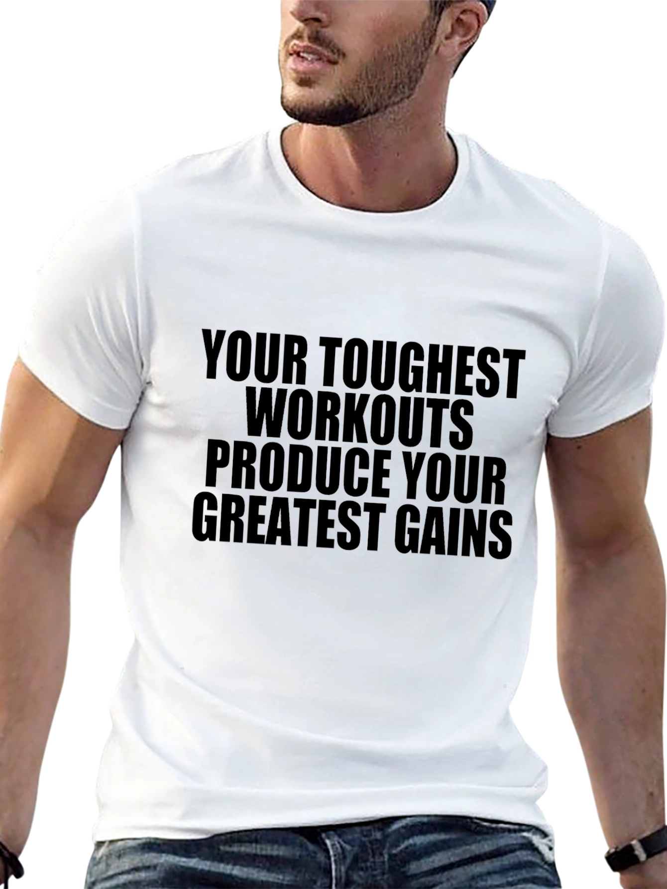 Workout Motivation T-Shirt: Greatest Gains