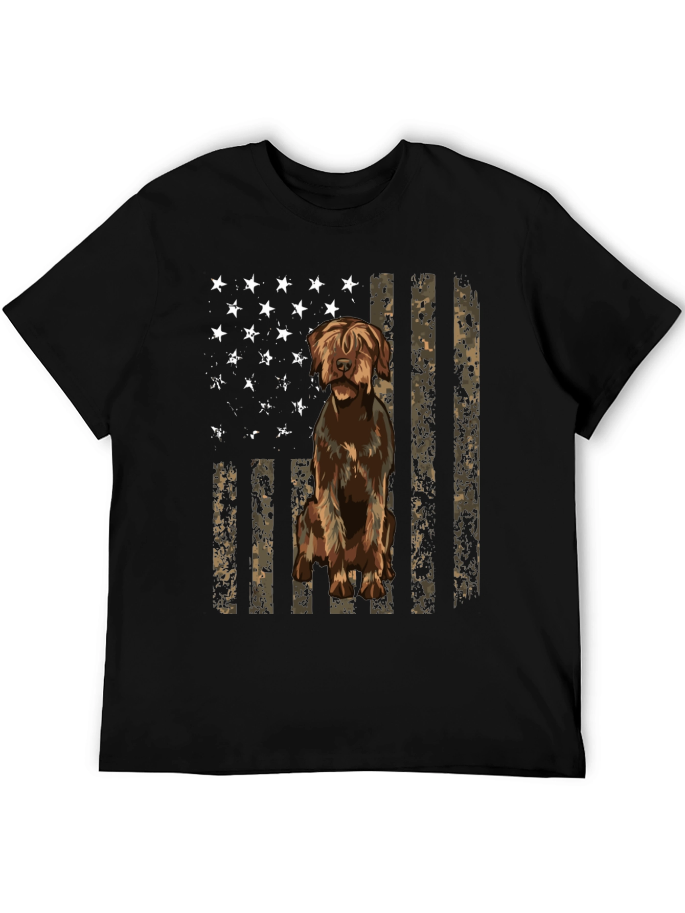 Dog Breed Flag Graphic Tee - Black