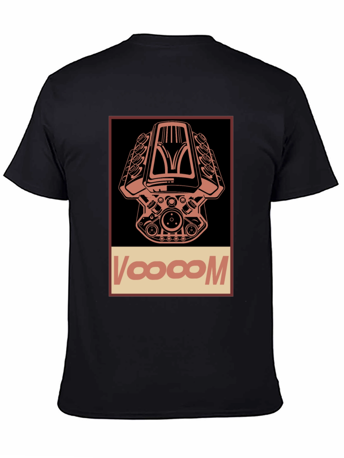 Voooom Engine Graphic T-Shirt - Black Cotton Tee