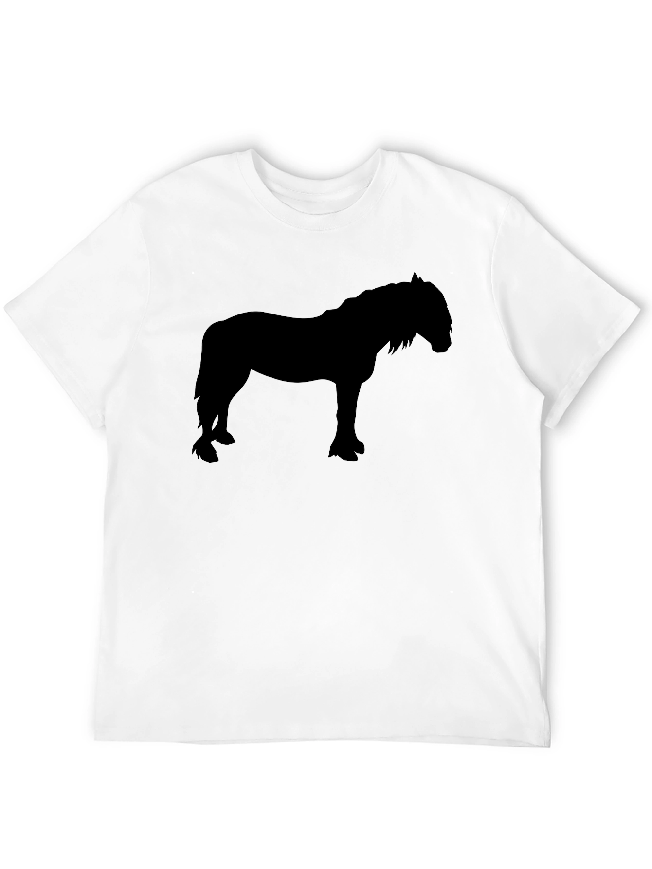 Horse Silhouette Black T-Shirt