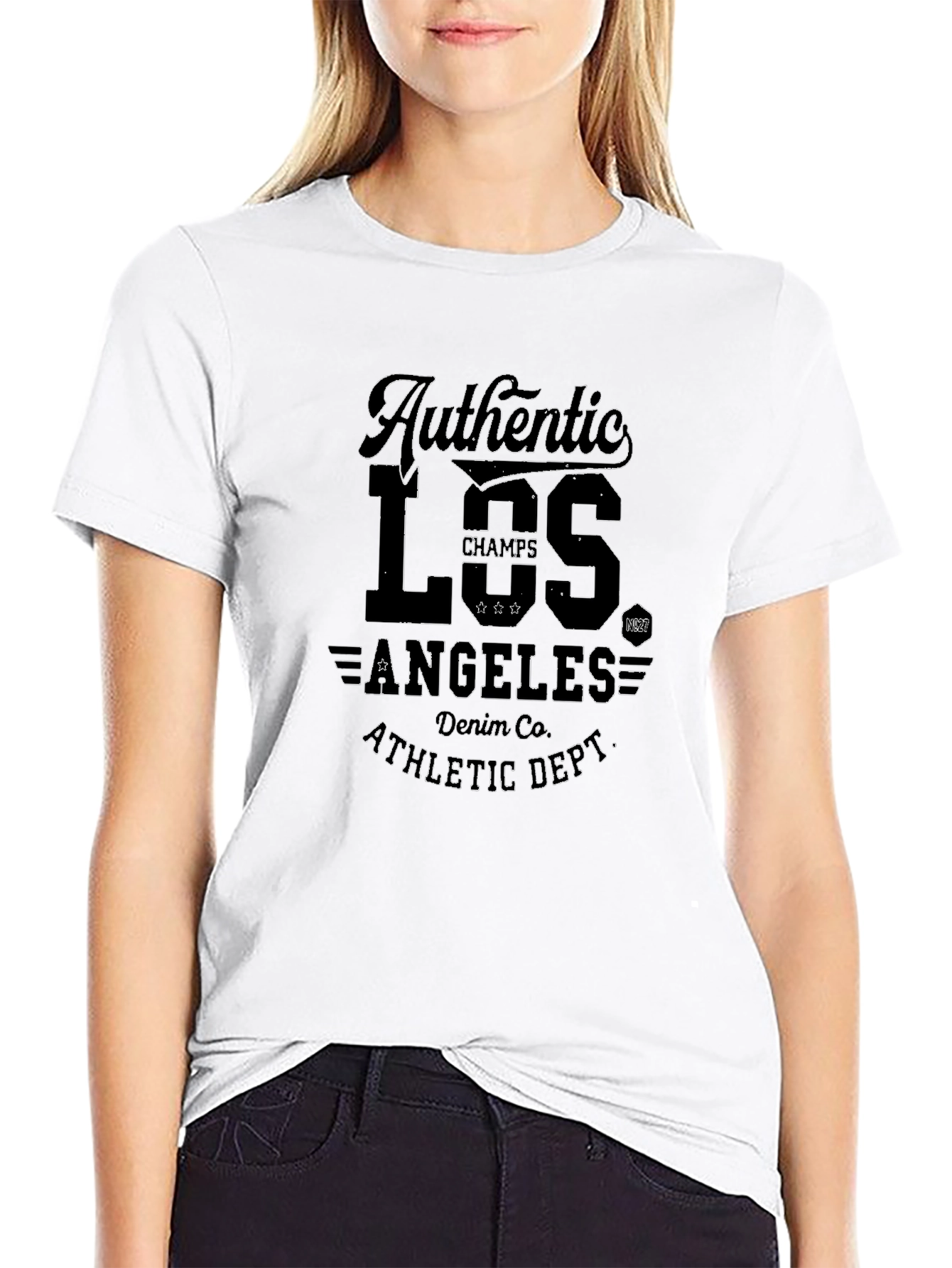 Mens Authentic Los Angeles Graphic T-Shirt