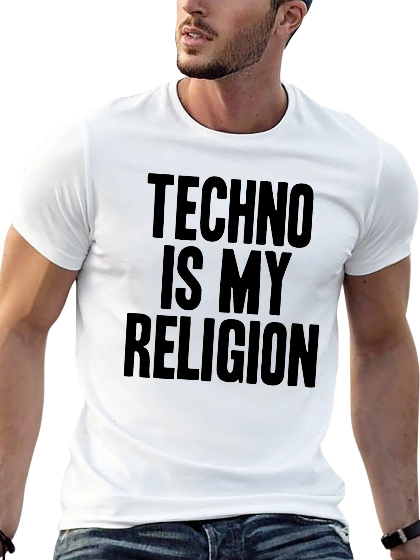 Techno is My Religion Black T-Shirt