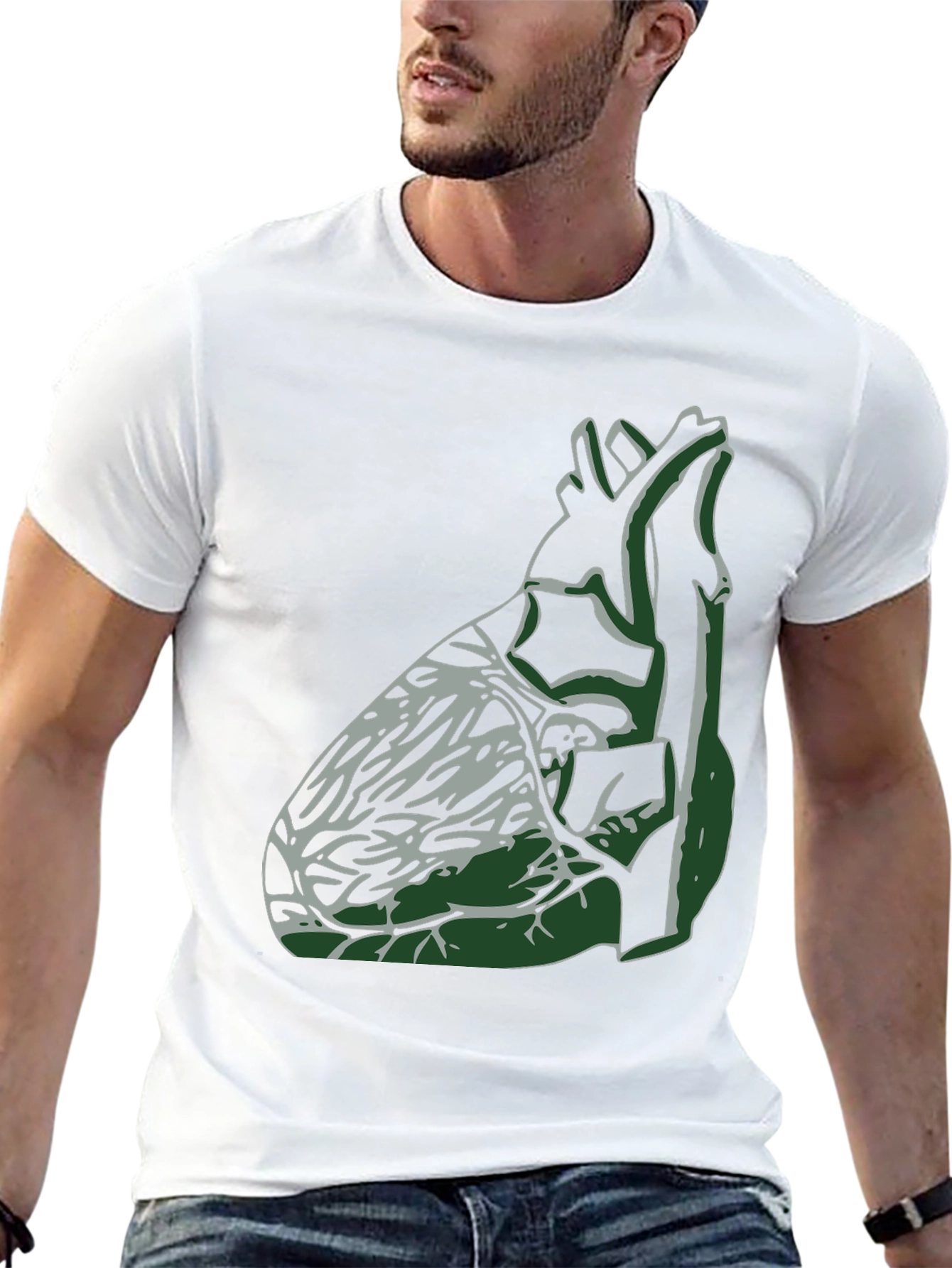 Anatomical Heart Graphic Tee - Unique Design