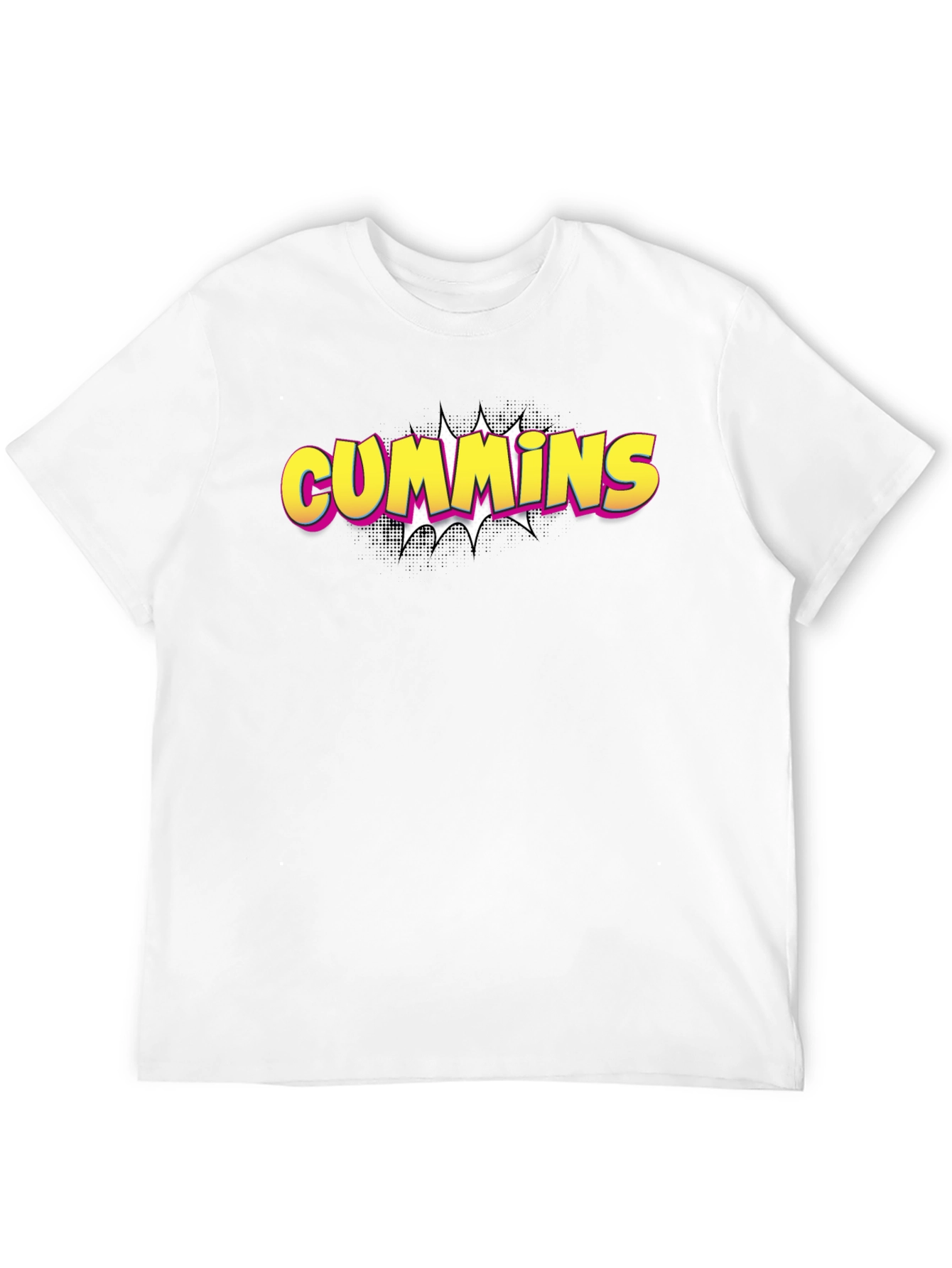 Cummins Graphic Tee - Bold Black Cotton T-Shirt