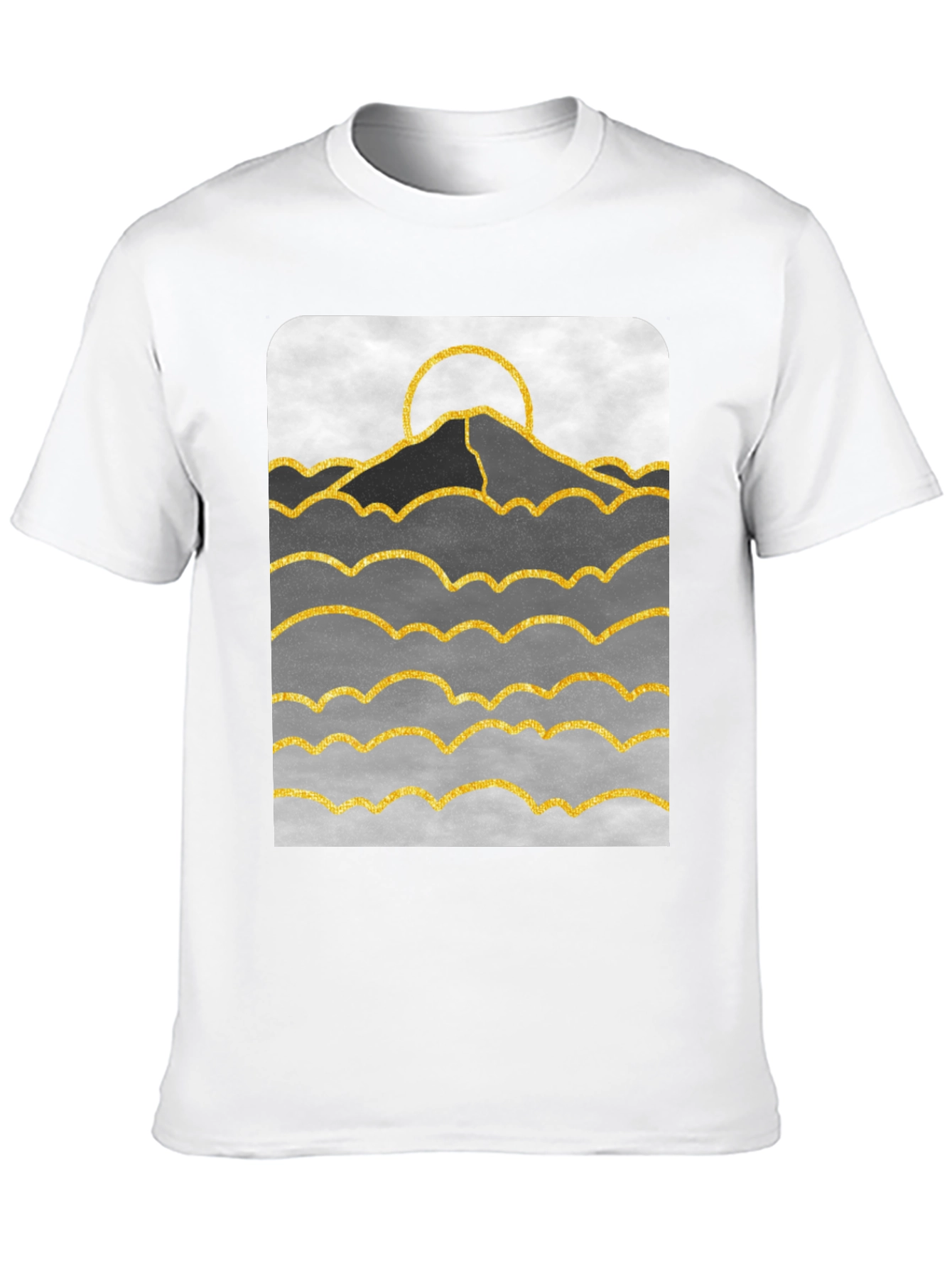 Mountainscape Graphic Print T-Shirt