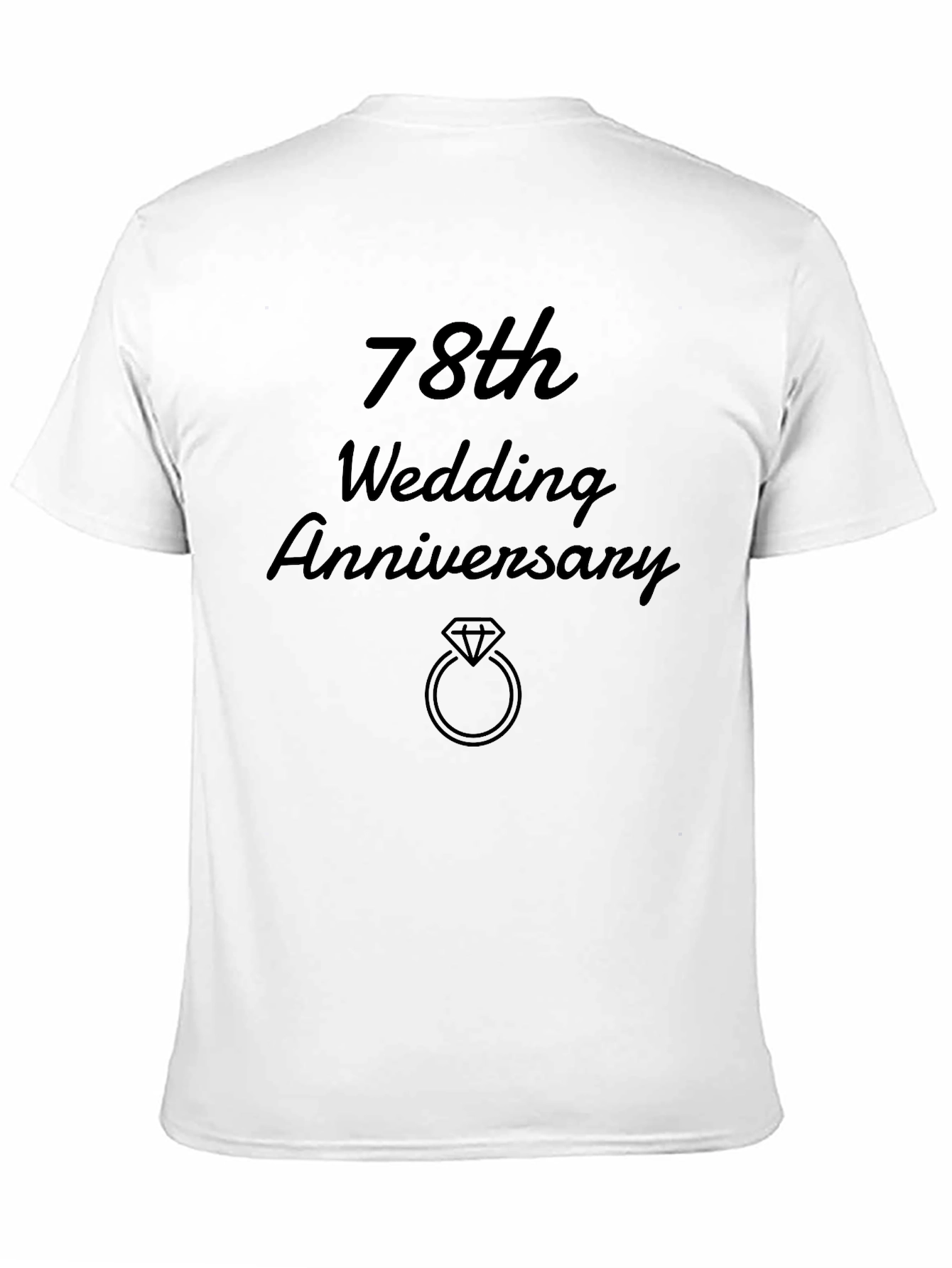 78th Wedding Anniversary Black T-Shirt