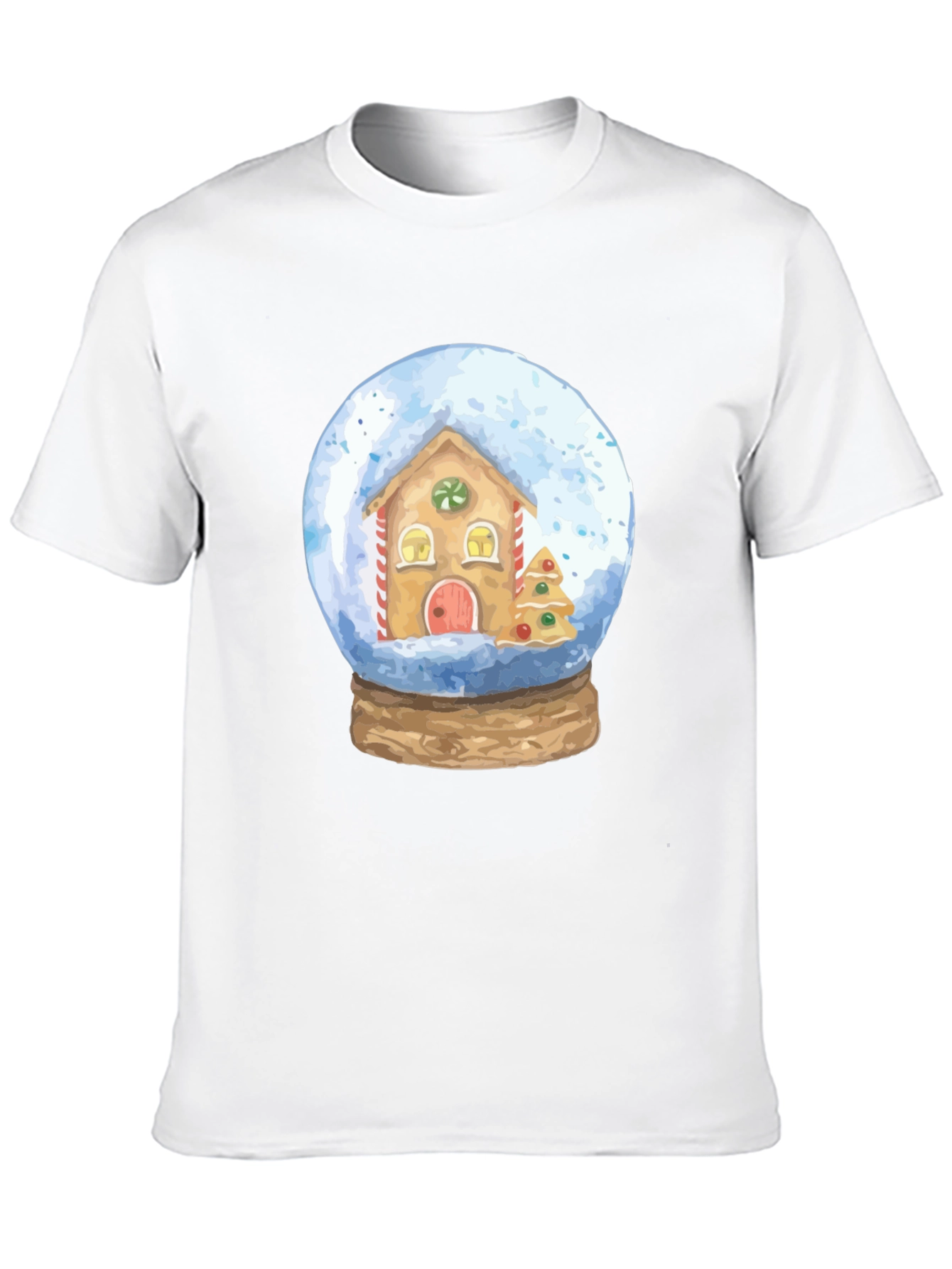 Snow Globe Gingerbread House Graphic Tee