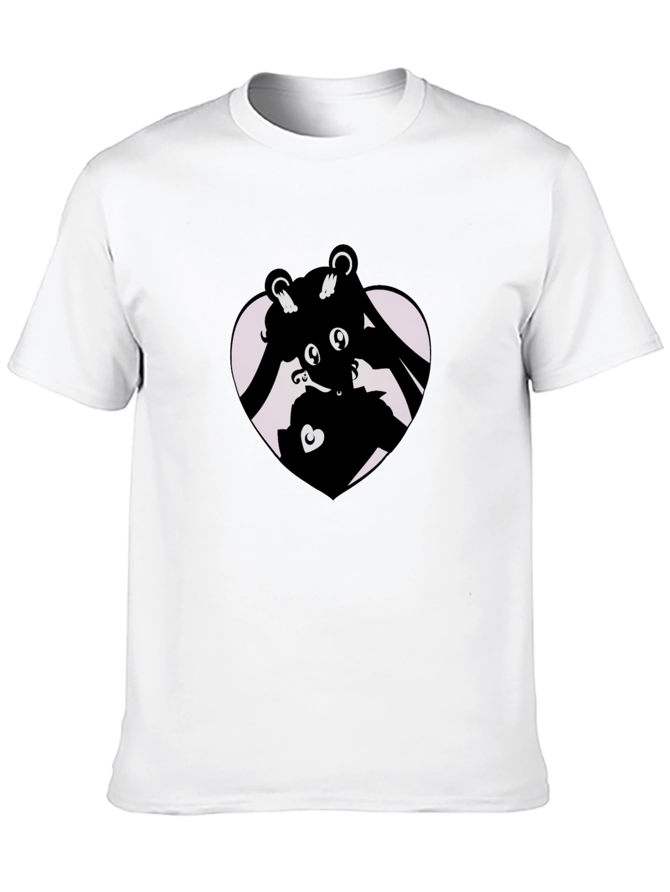Silhouette Heart Black T-Shirt